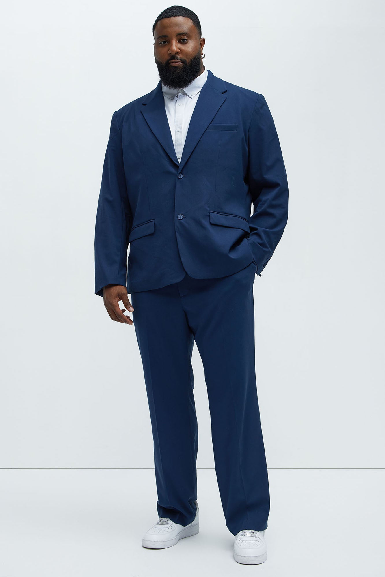 The Modern Stretch Suit Jacket - Navy - Image 6