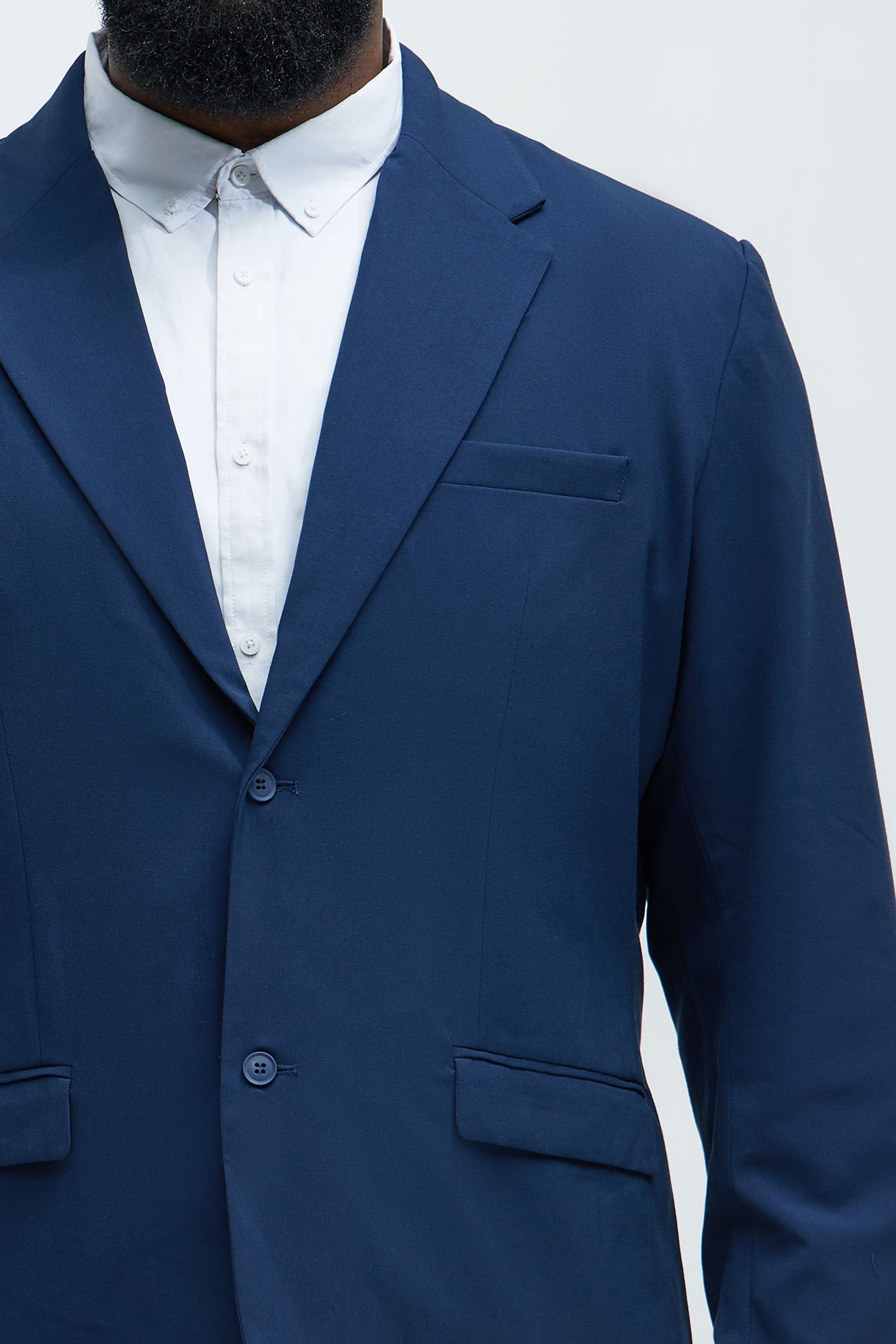 The Modern Stretch Suit Jacket - Navy - Image 7