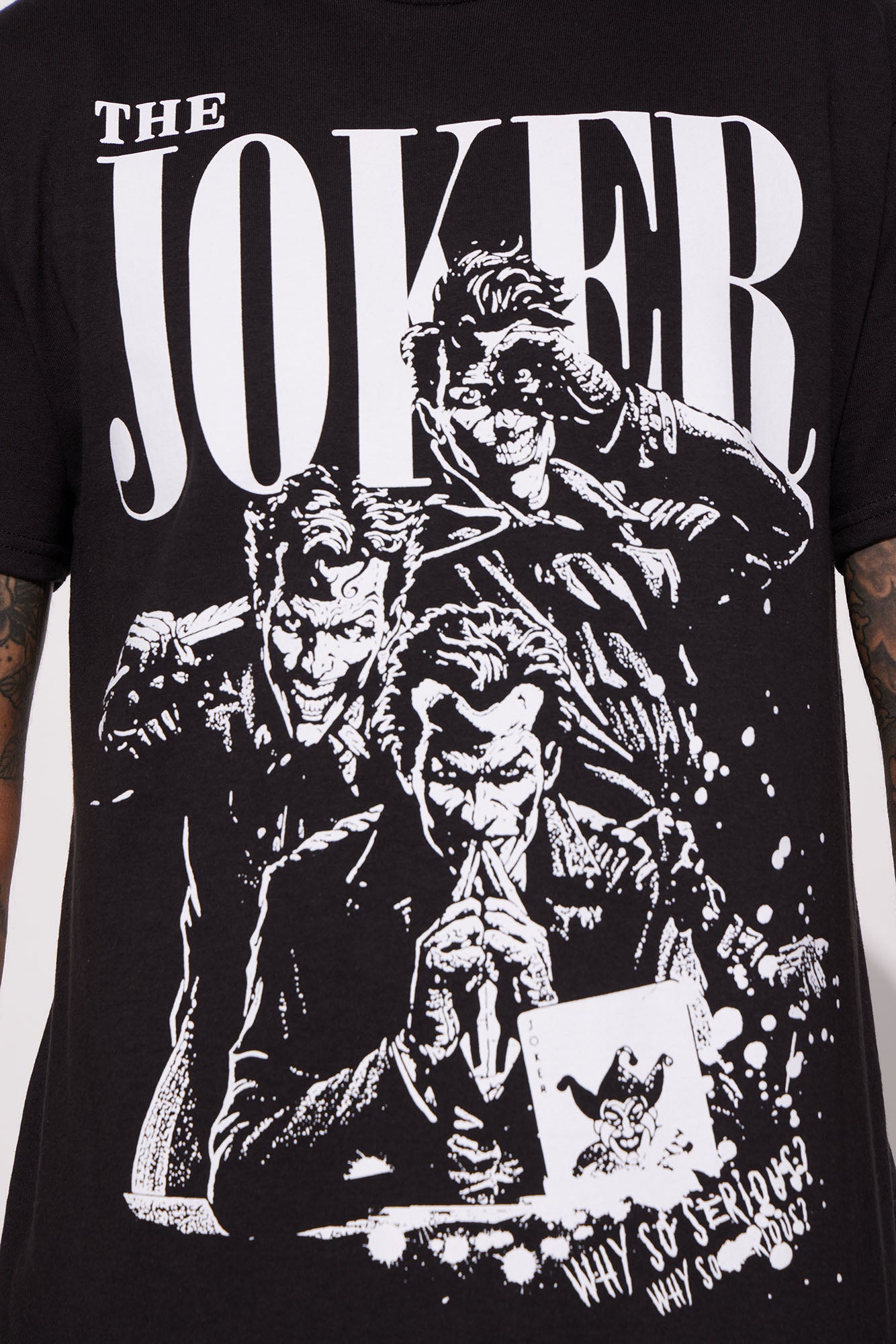 The Joker Why So Serious Short Sleeve Tee - Black - Image 4