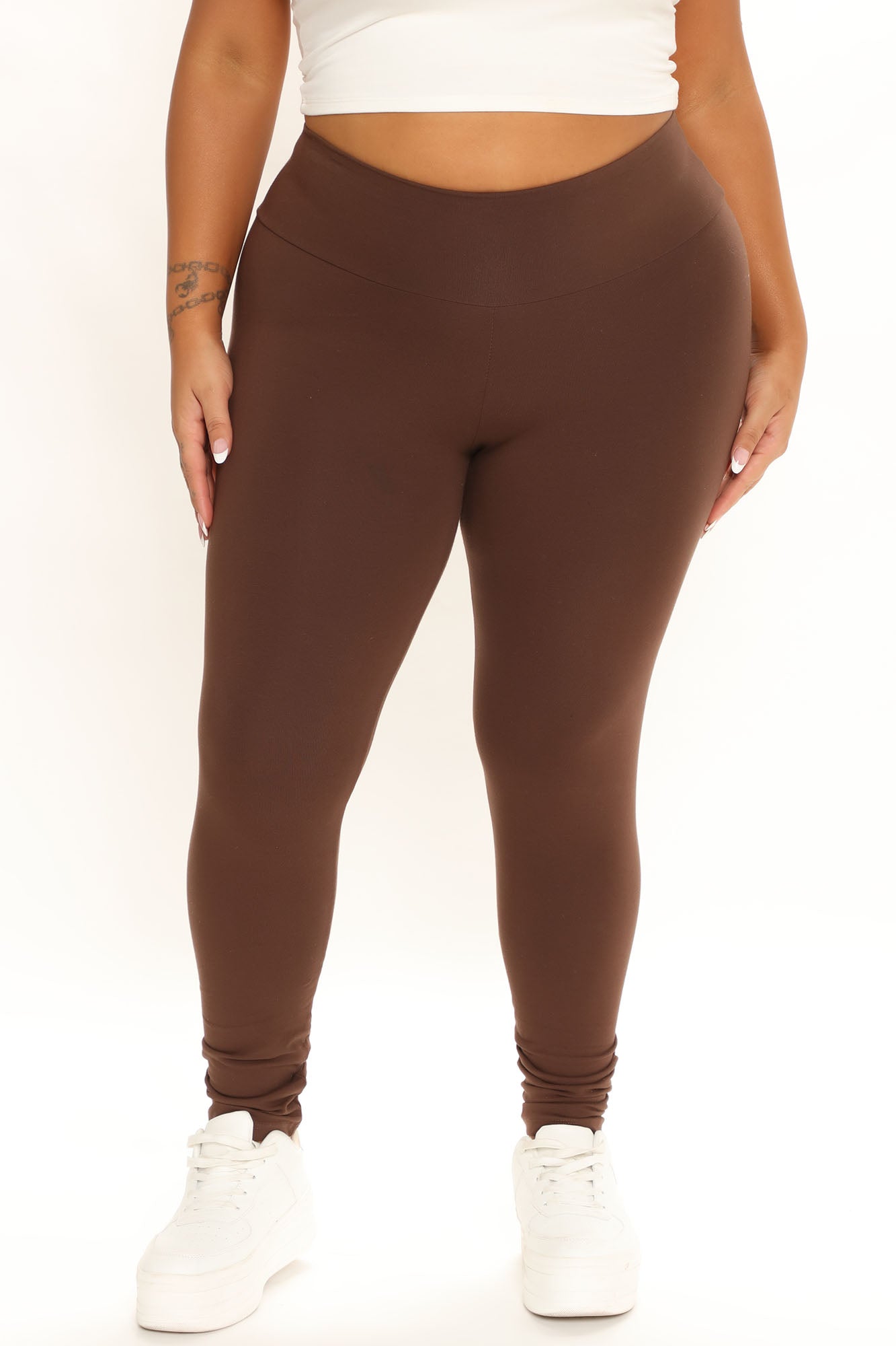 Running Around High Rise Legging - Chocolate - Image 6
