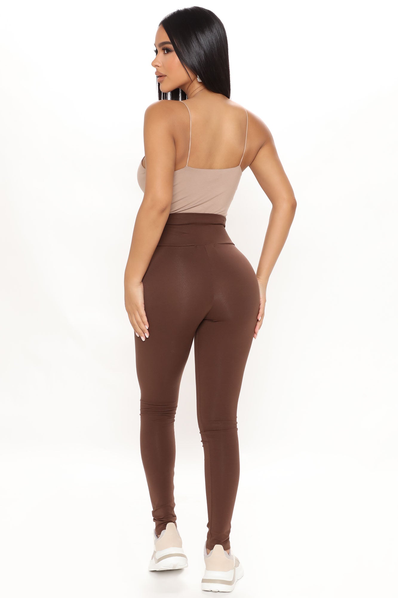 Running Around High Rise Legging - Chocolate - Image 3