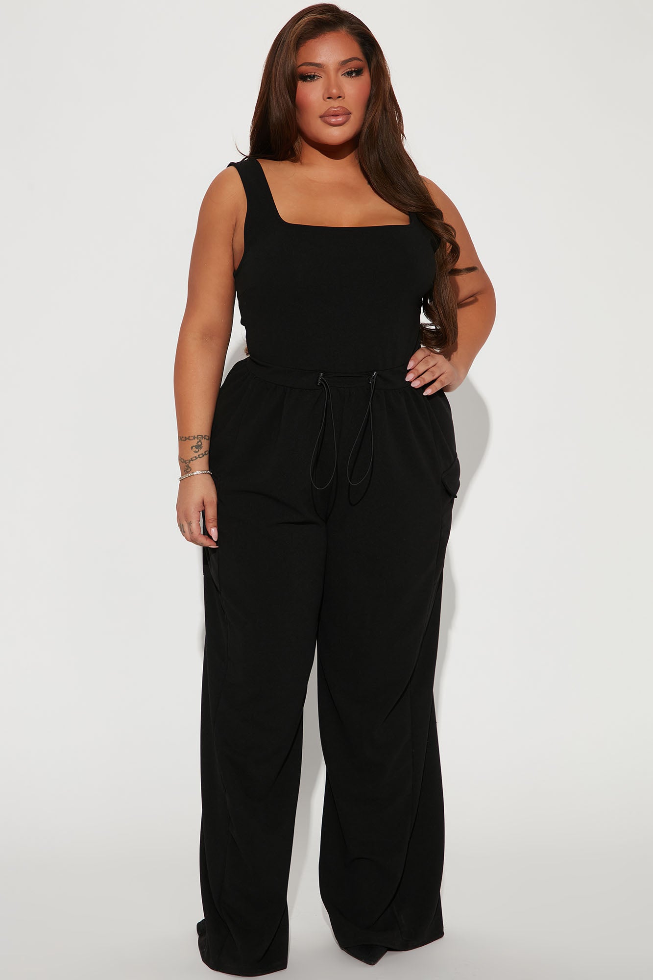 Willow Cargo Jumpsuit - Black - Image 4