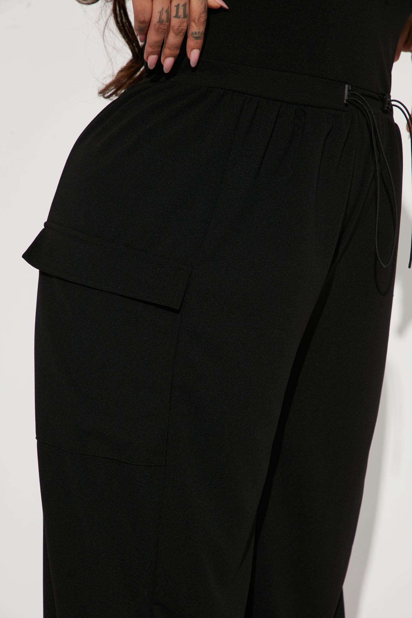 Willow Cargo Jumpsuit - Black - Image 5