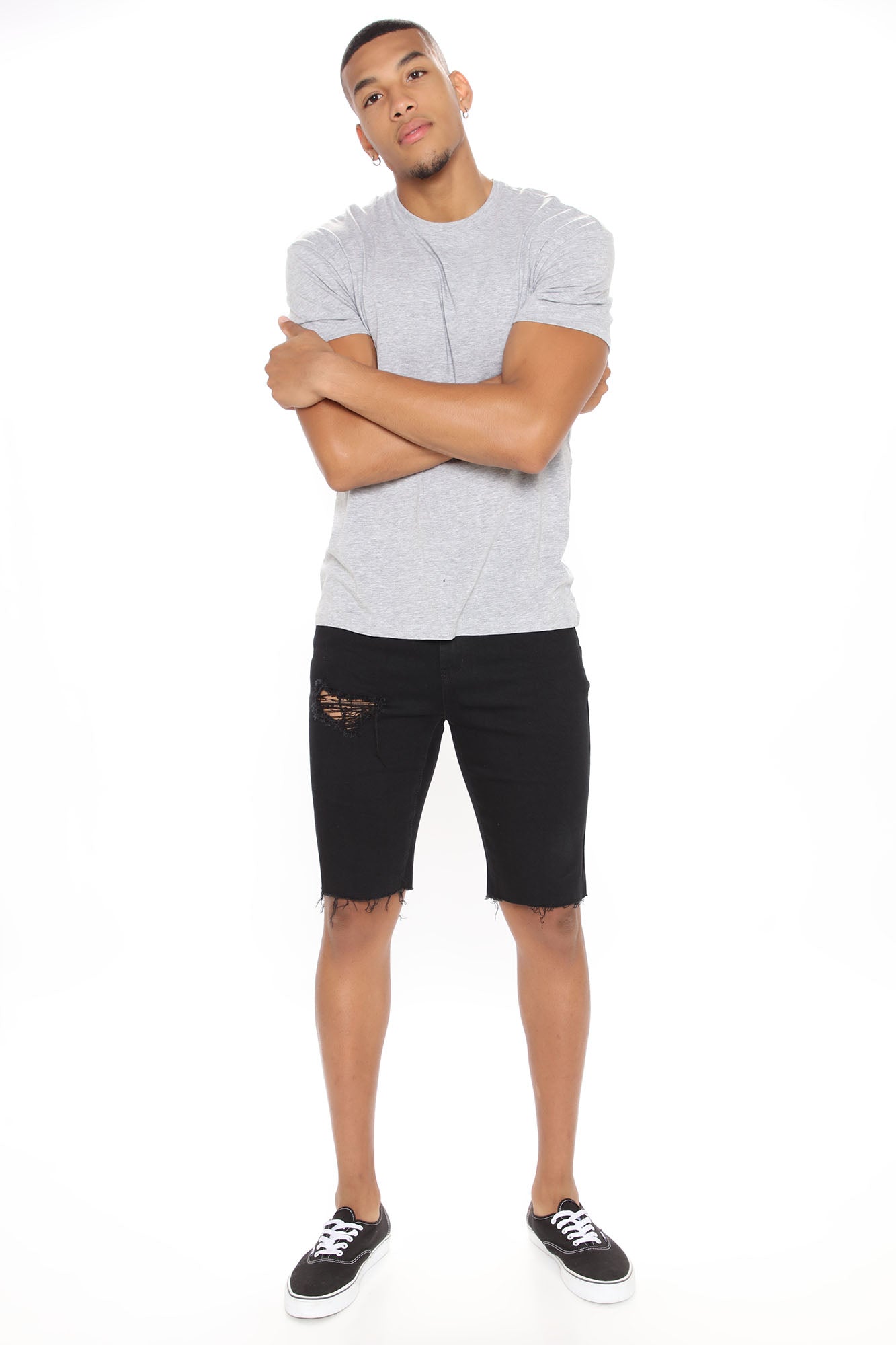 Earl Denim Shorts - Black - Image 3