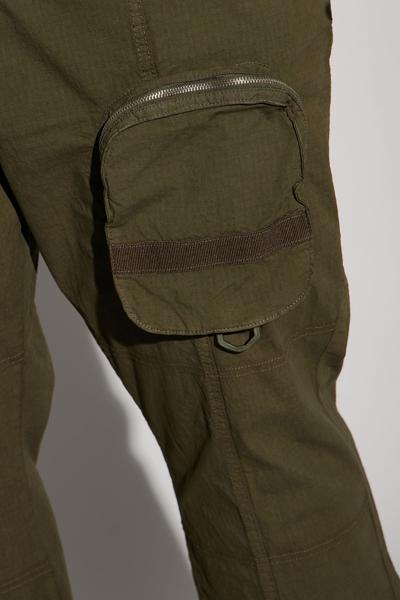 Do It Anyway Stacked Slim Flare Pants - Olive - Image 8