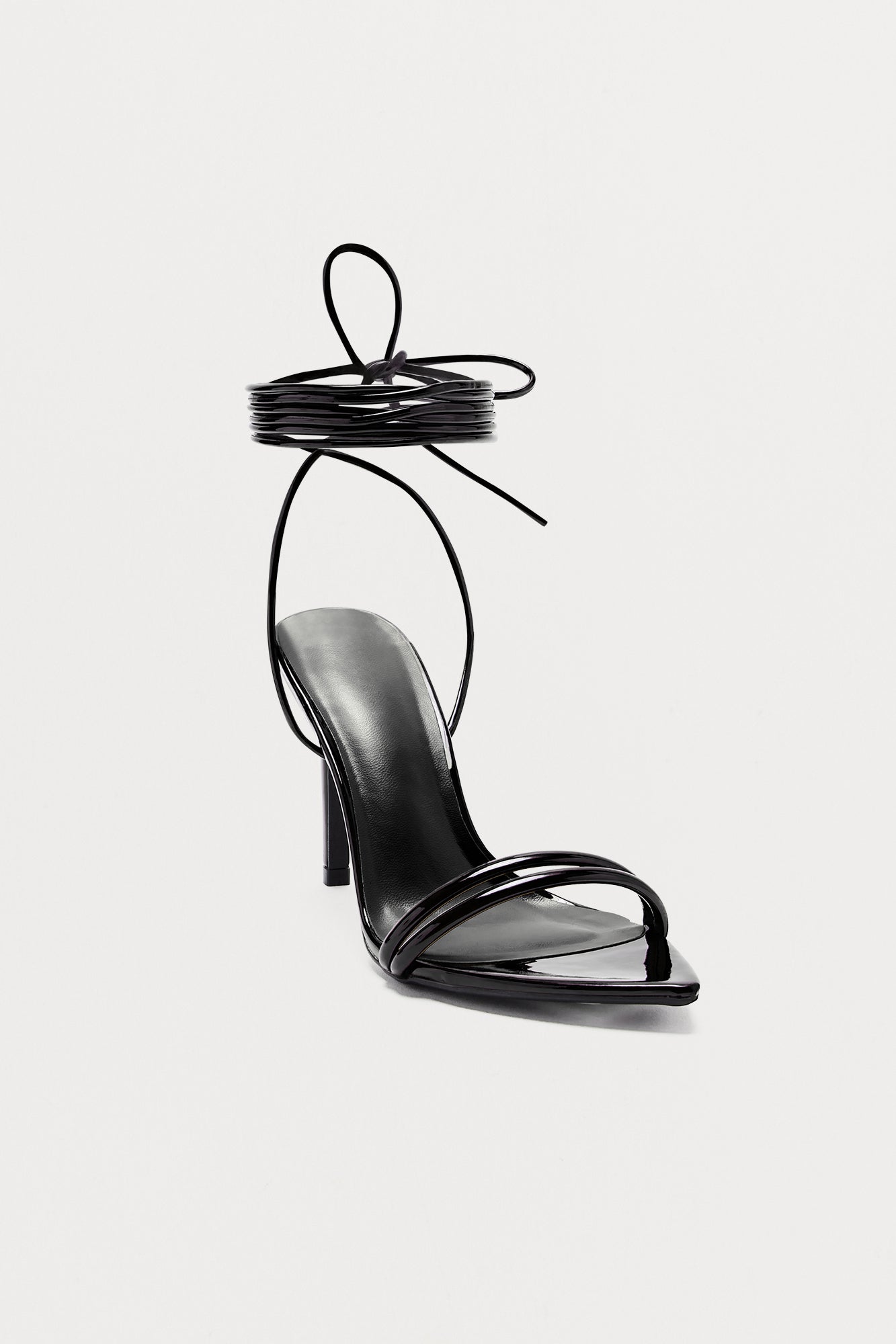 Minka Wrap Up Stiletto Heels - Black - Image 3