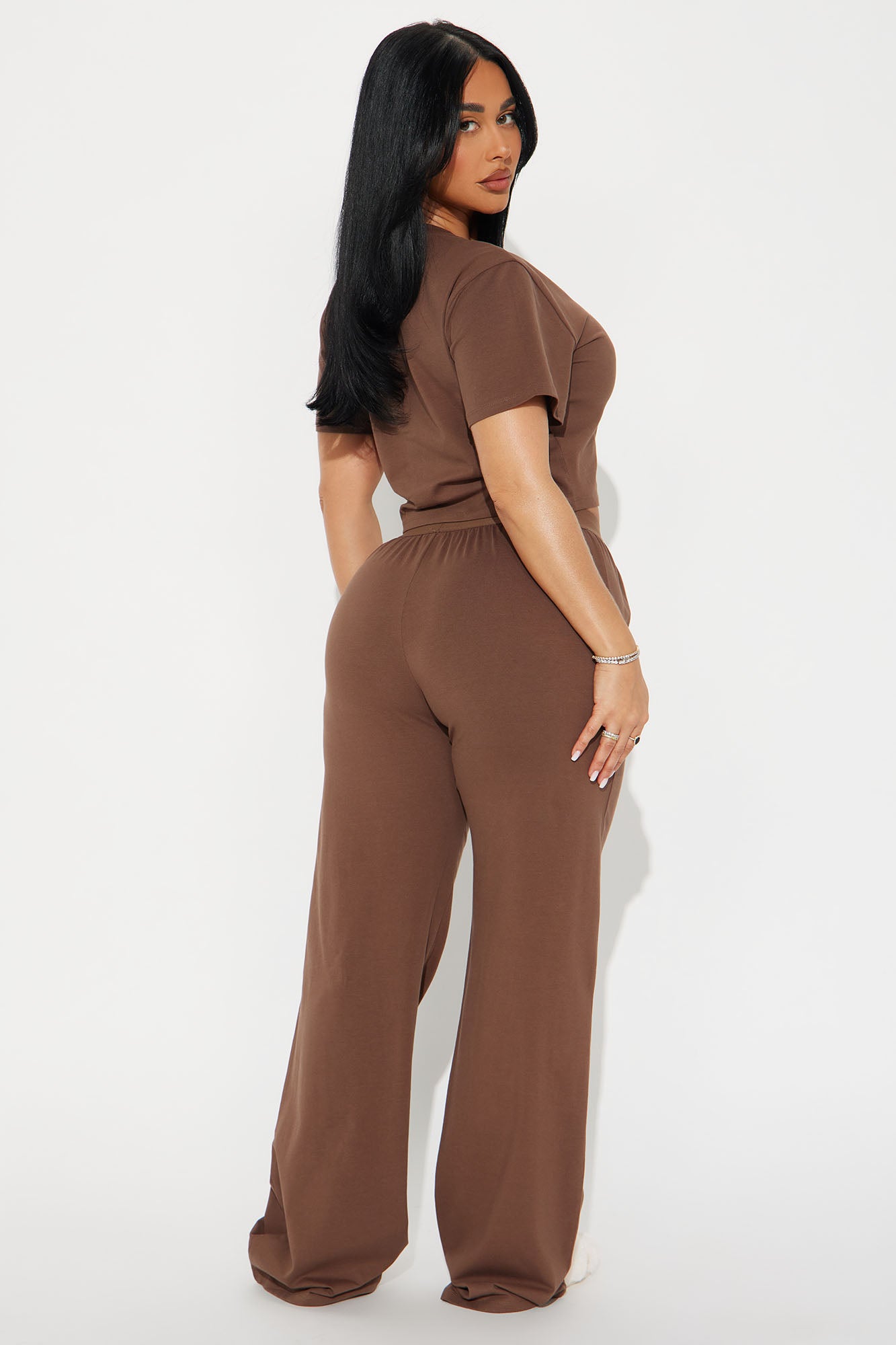 FN Mood PJ Pant Set - Chocolate - Image 4