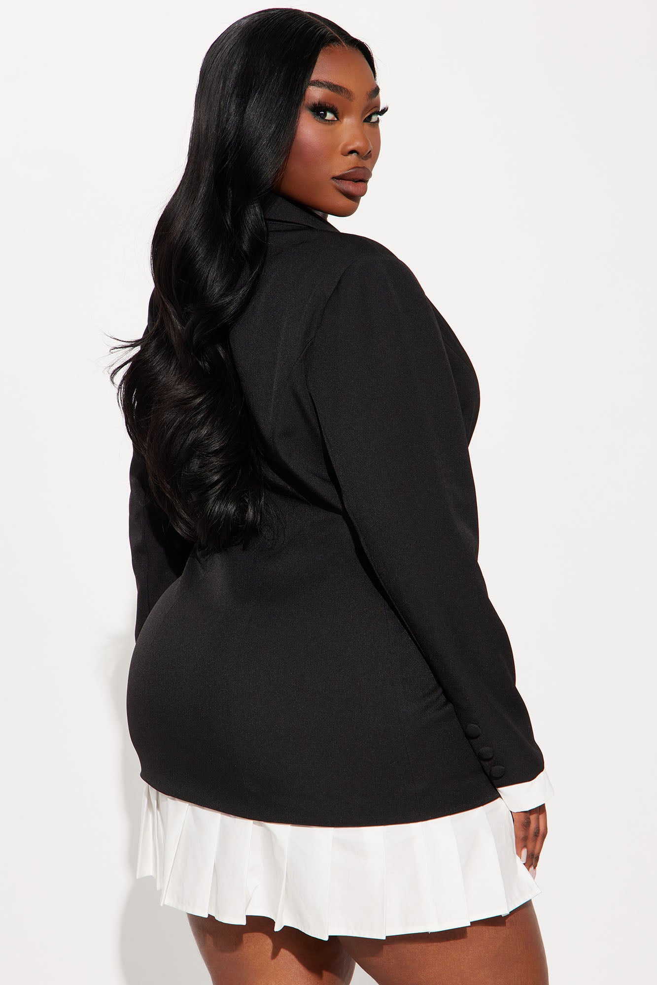 Trust The Process Blazer Mini Dress - Black - Image 6