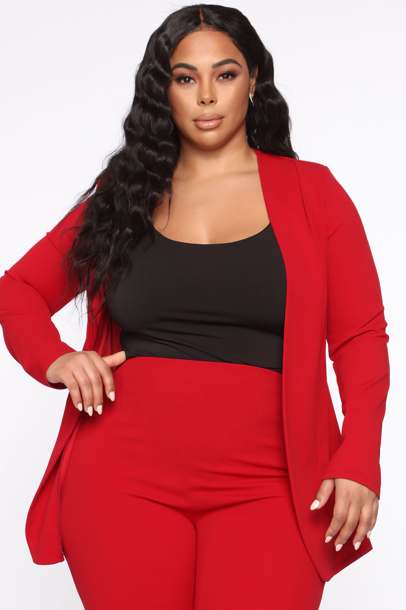 Payin' It Forward Blazer Set - Red - Image 11