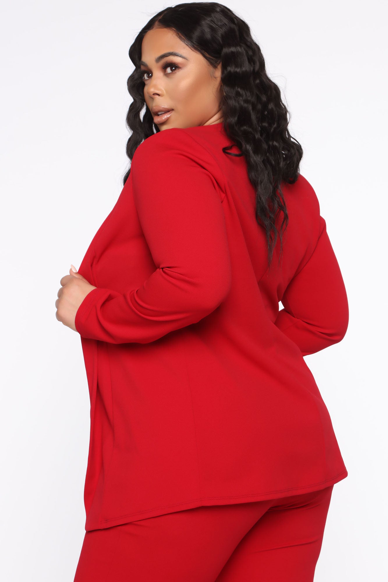Payin' It Forward Blazer Set - Red - Image 13