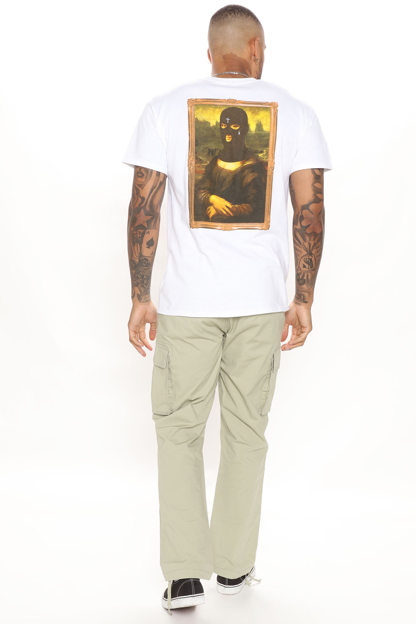 No Face No Case Short Sleeve Tee - White - Image 6