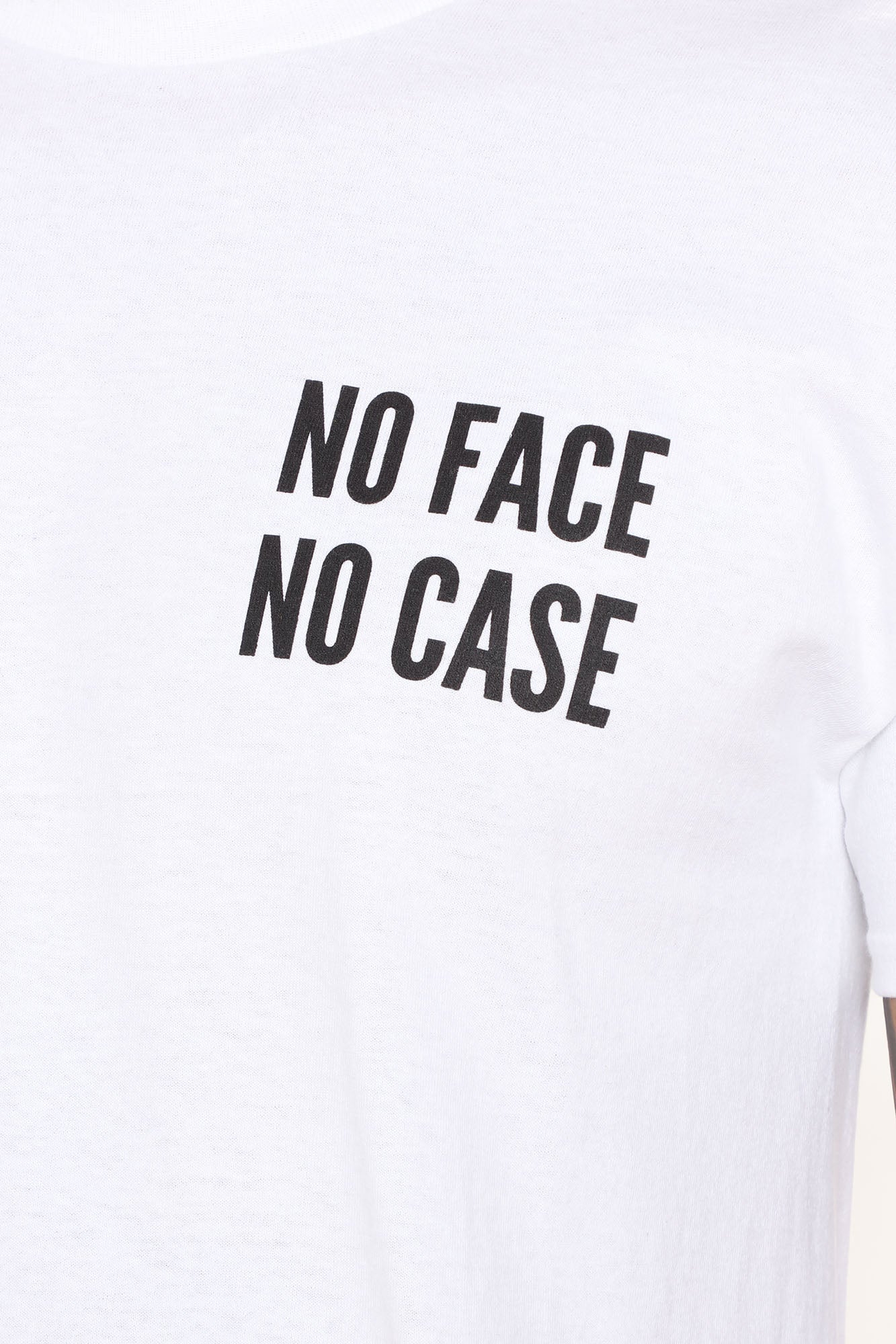No Face No Case Short Sleeve Tee - White - Image 5