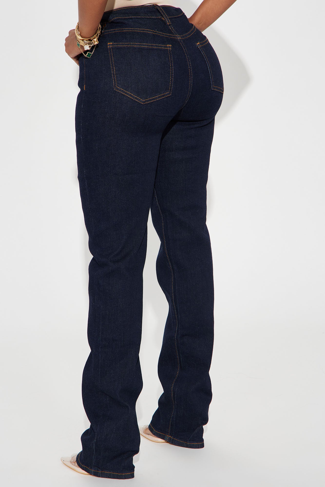 Erin Straight Leg Jeans - Dark Wash - Image 3