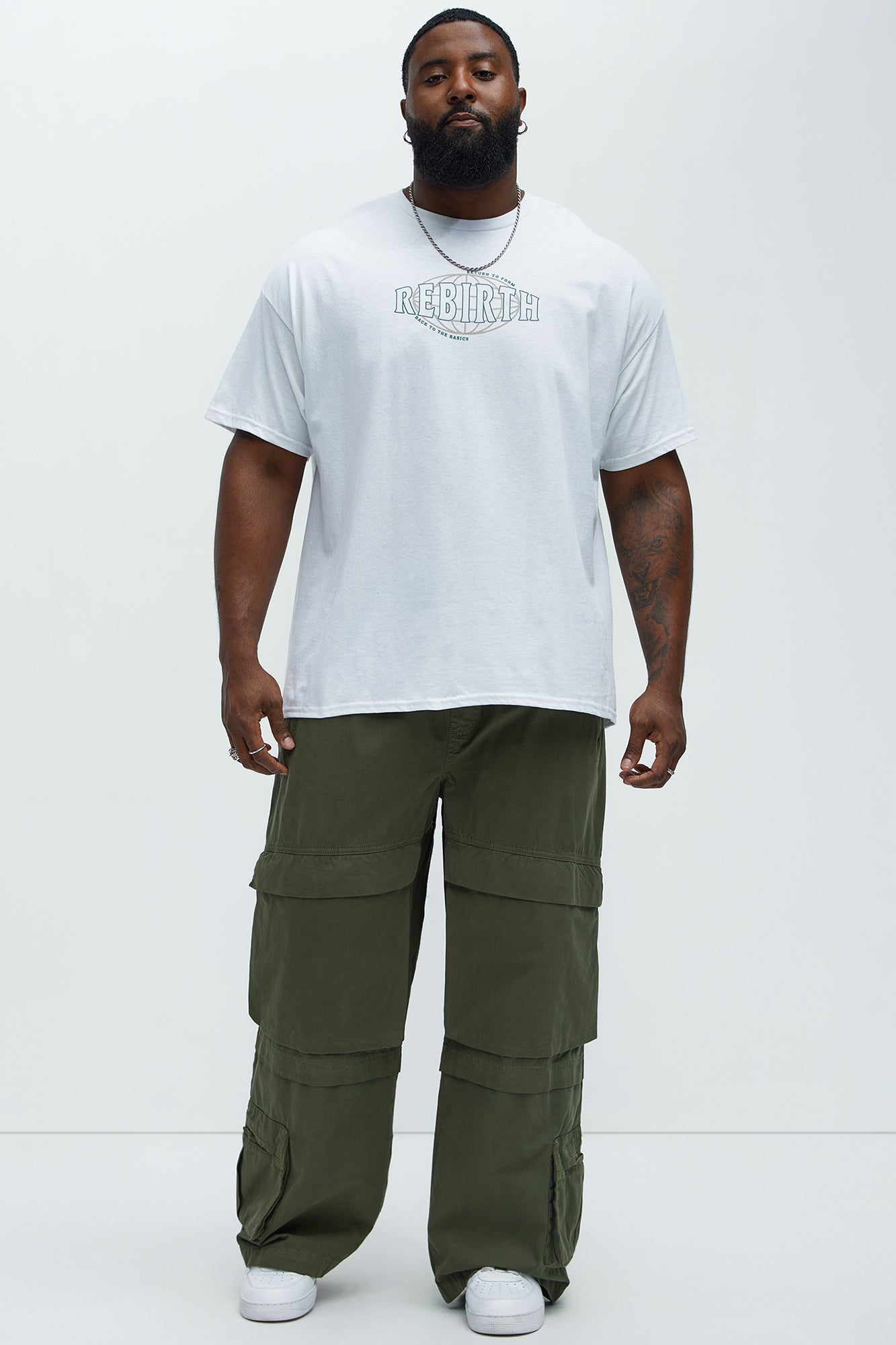 Rylan Wide Leg Cargo Pants - Olive - Image 7