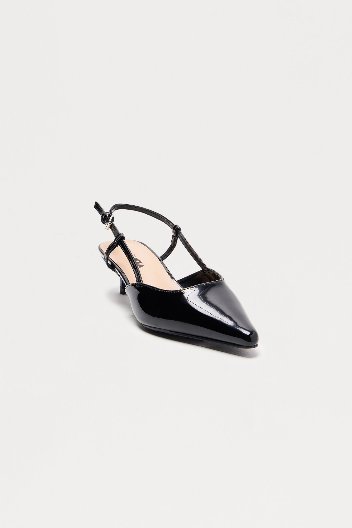 Granger Kitten Heel Pumps - Black - Image 3