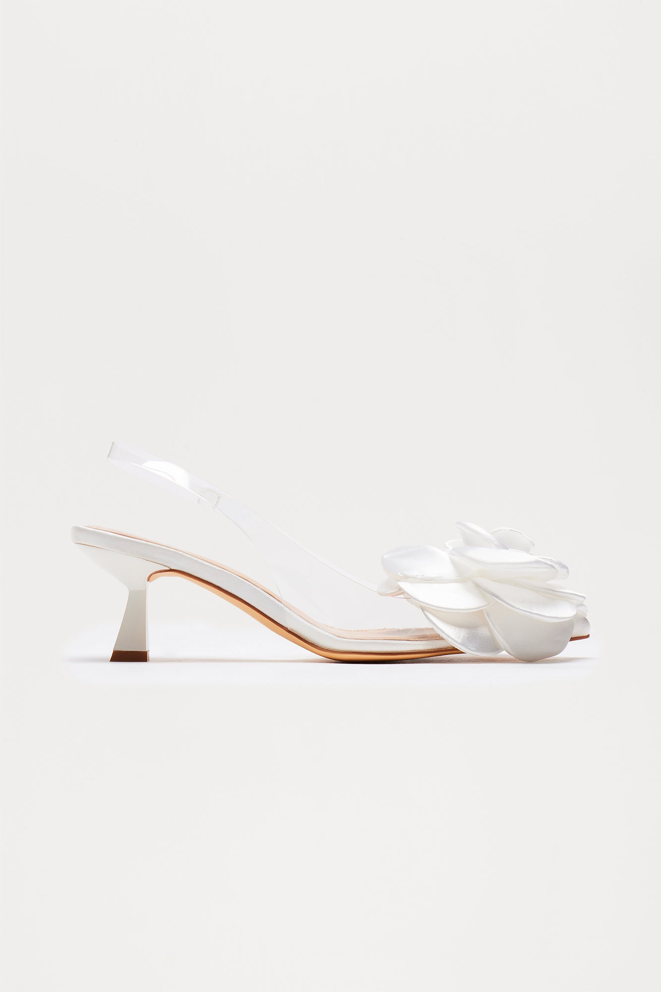 Missed Me Slingback Heeled Sandals - White - Image 3