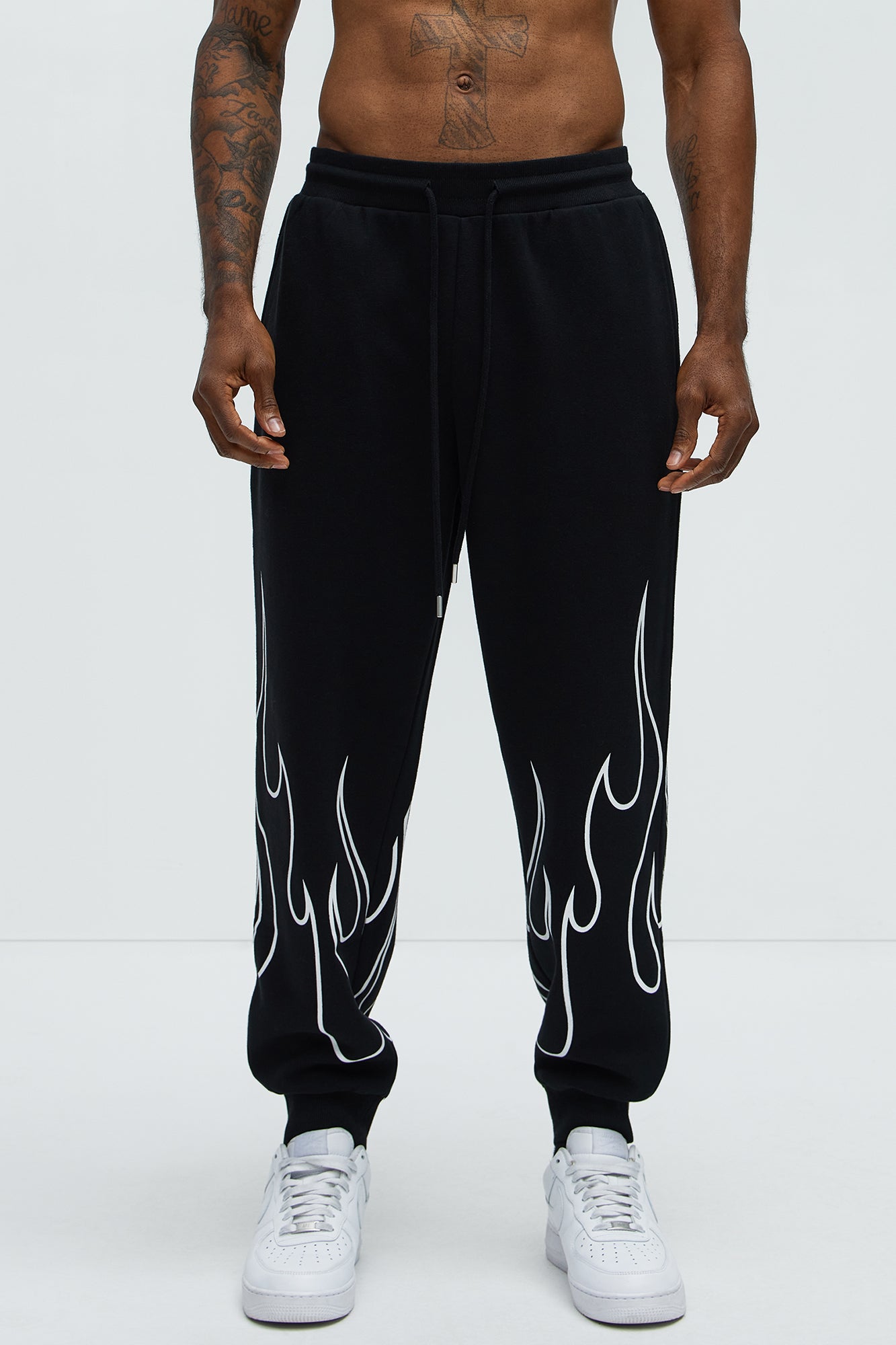 Tyson Chase Flame Relaxed Jogger - Black/combo - Image 3