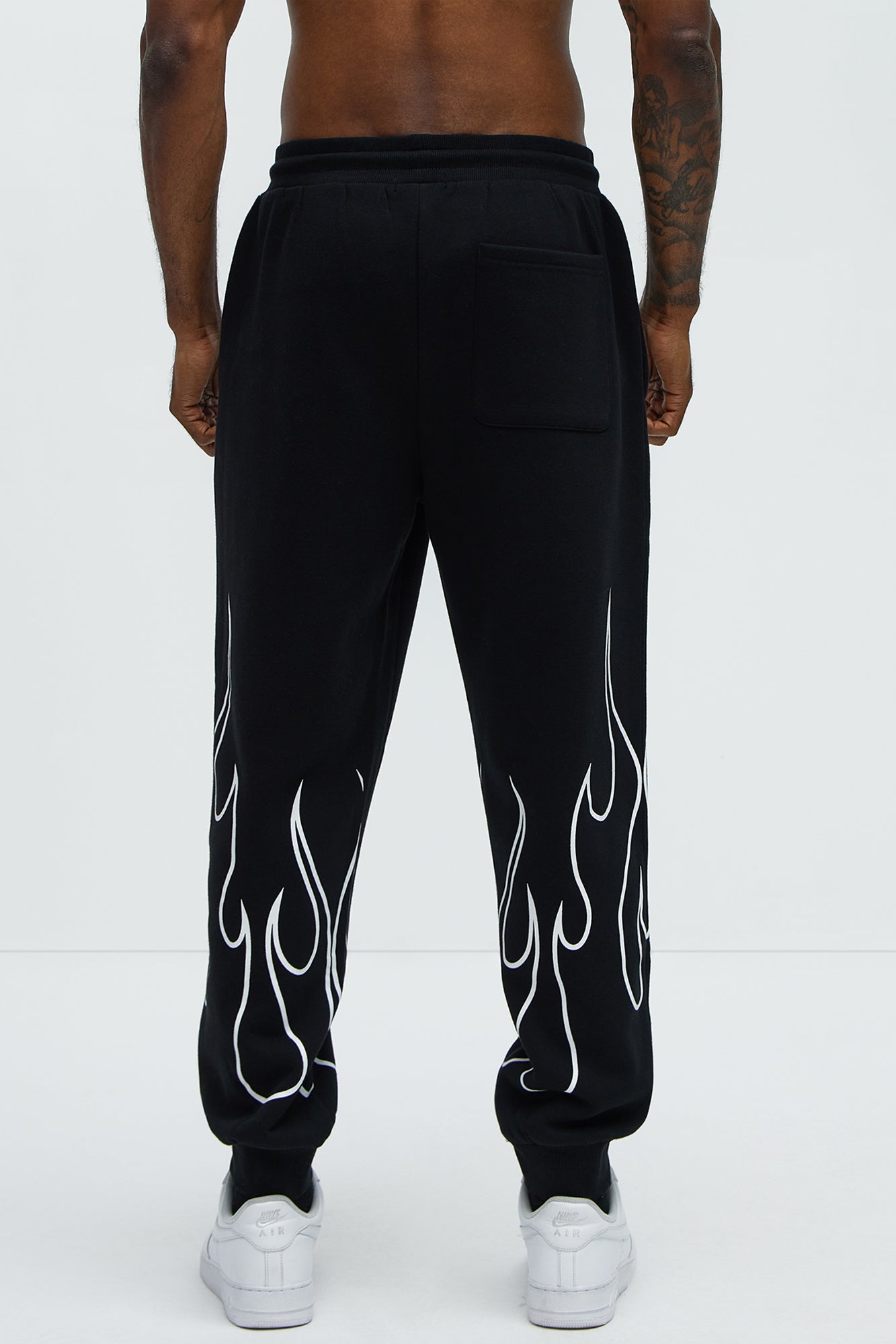 Tyson Chase Flame Relaxed Jogger - Black/combo - Image 5