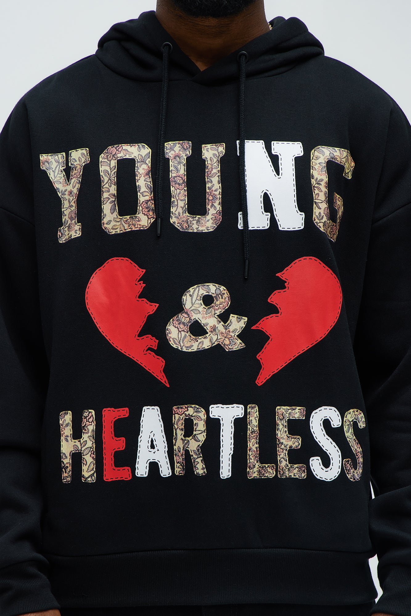 Young & Heartless Hoodie - Black - Image 4