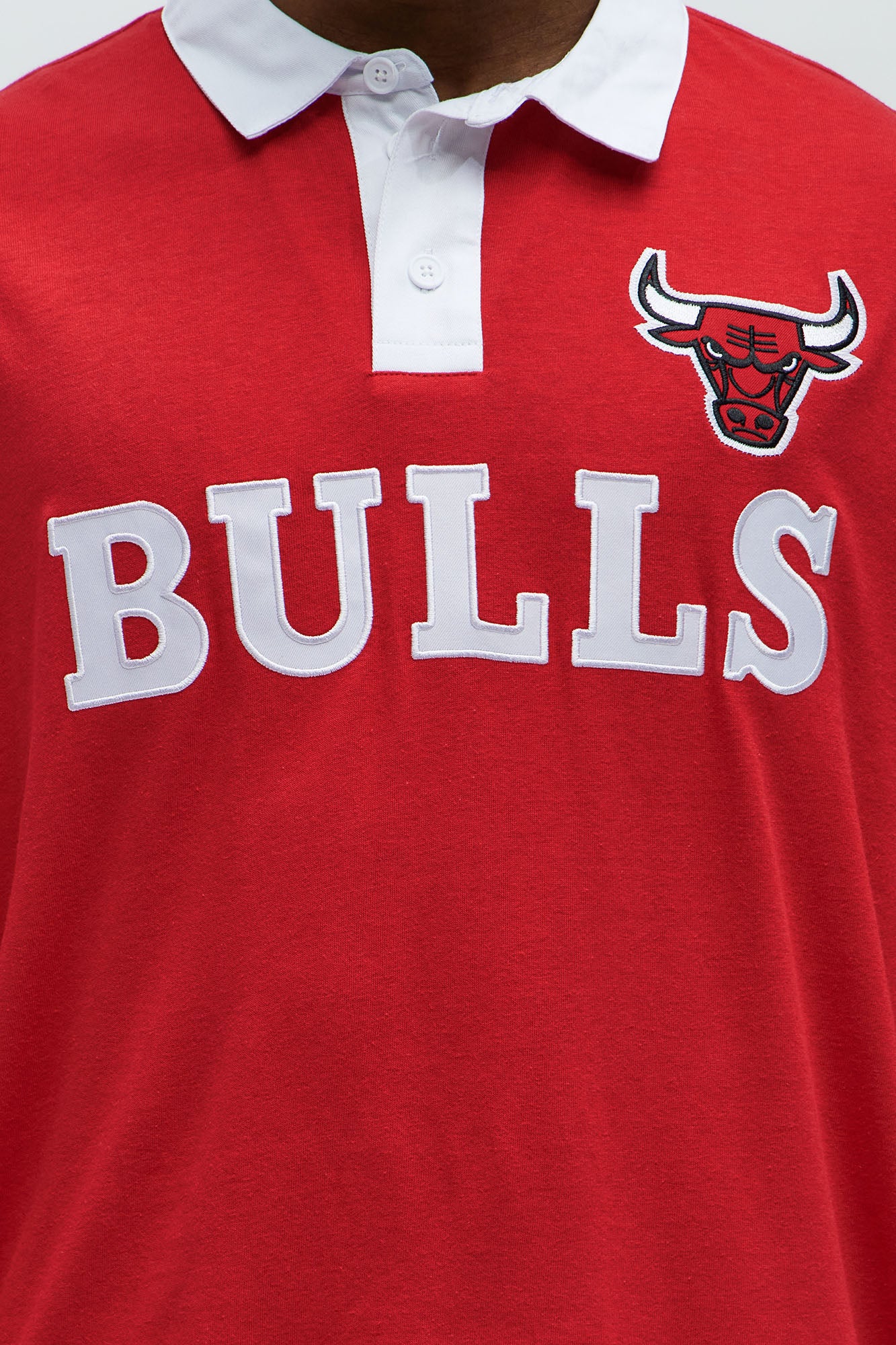 Bulls Flanker Long Sleeve Polo - Red - Image 4