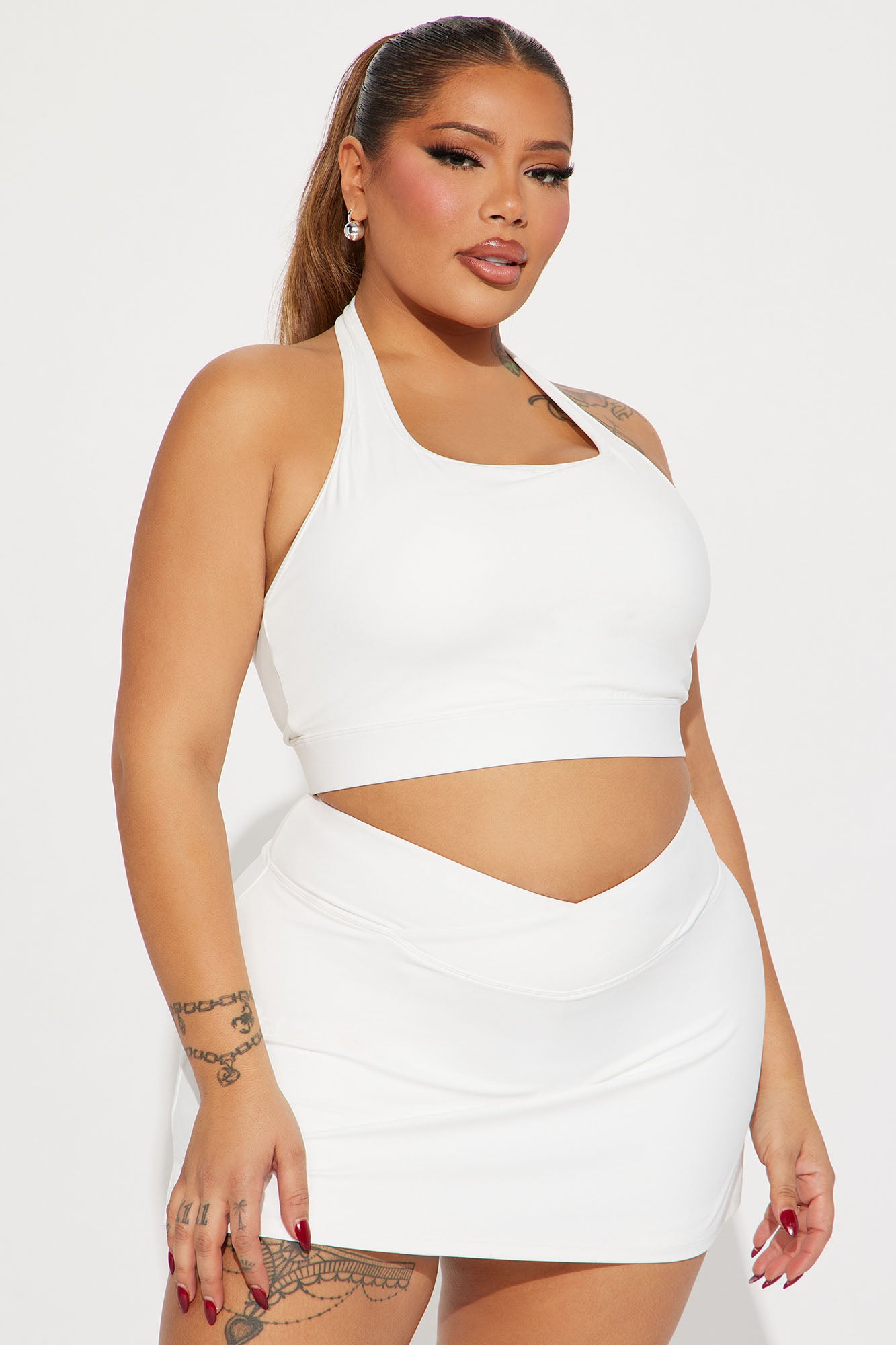 Game Set Match Sports Bra - White - Image 4