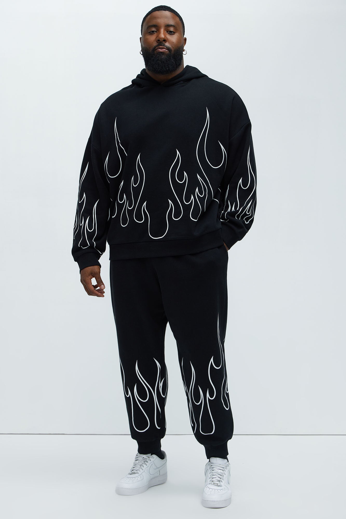 Tyson Chase Flame Relaxed Jogger - Black/combo - Image 7