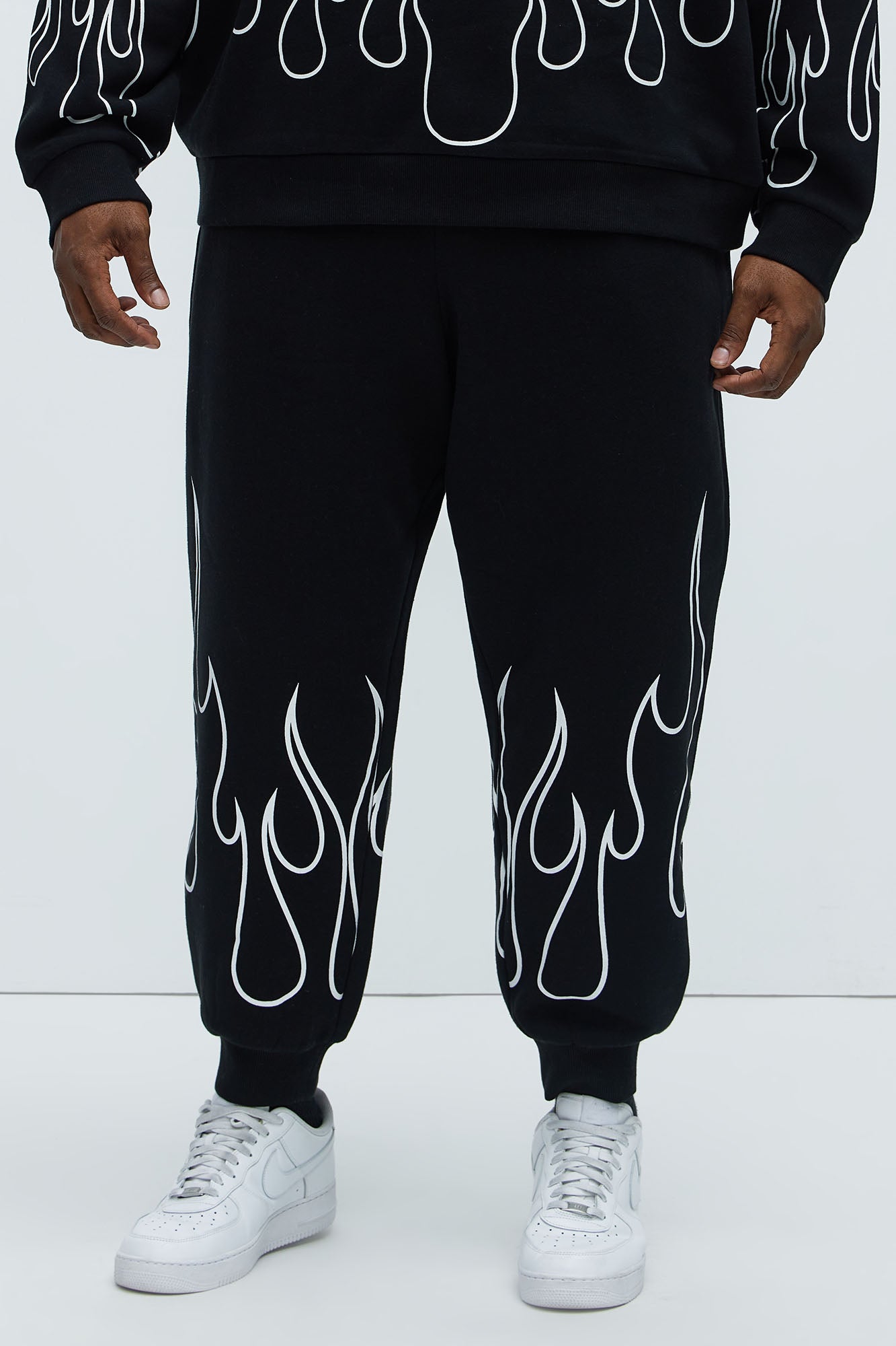 Tyson Chase Flame Relaxed Jogger - Black/combo - Image 6