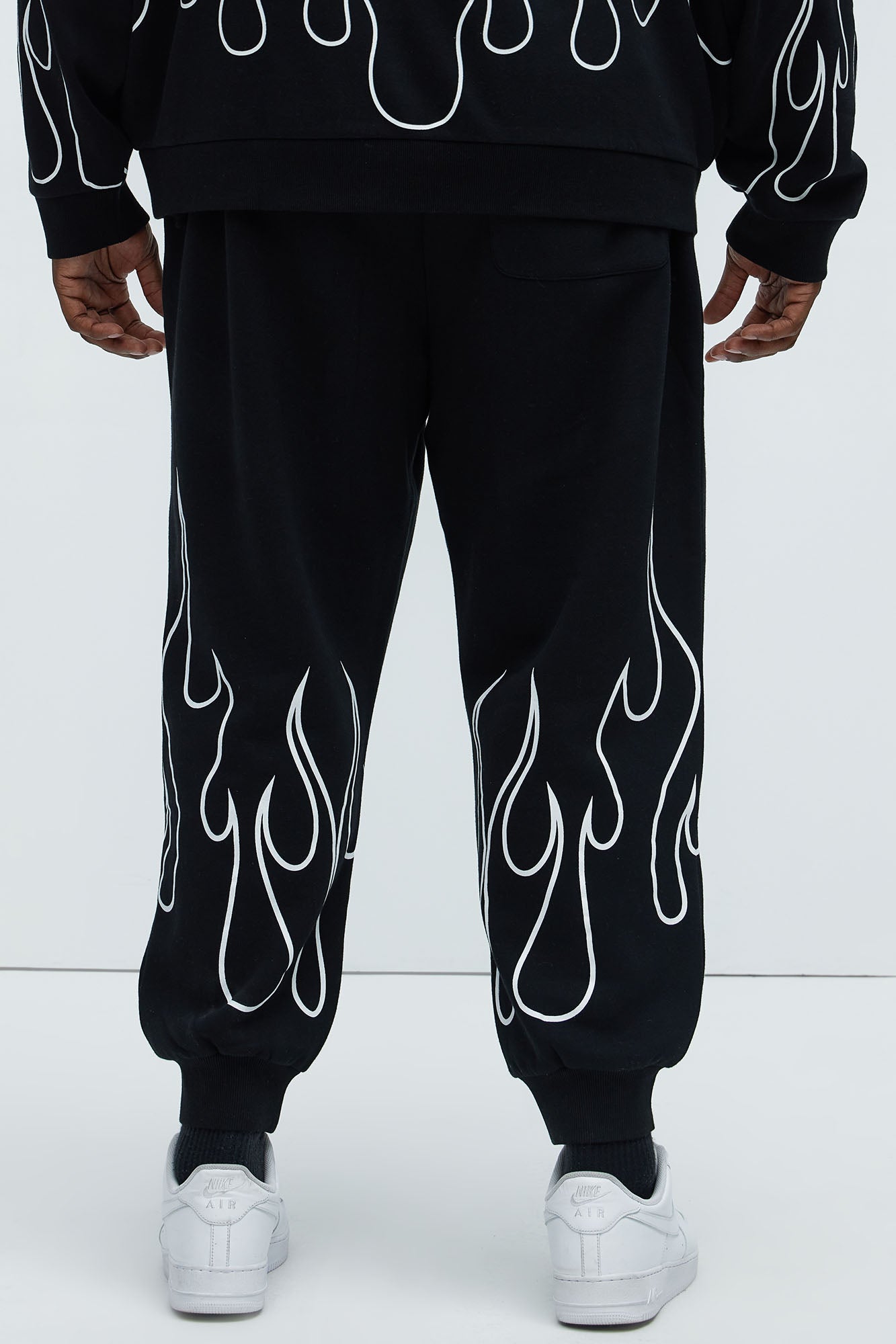 Tyson Chase Flame Relaxed Jogger - Black/combo - Image 9