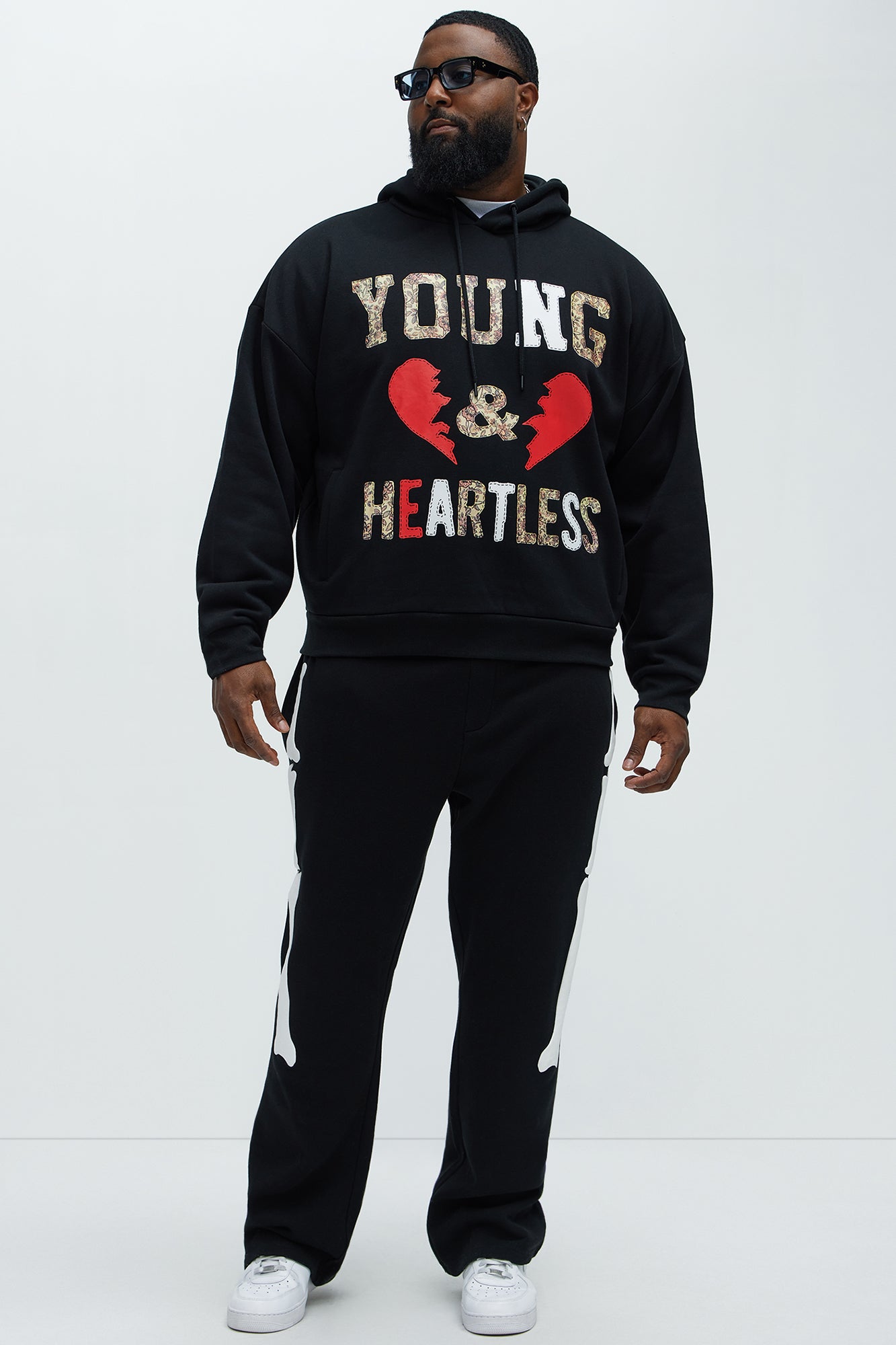 Young & Heartless Hoodie - Black - Image 6
