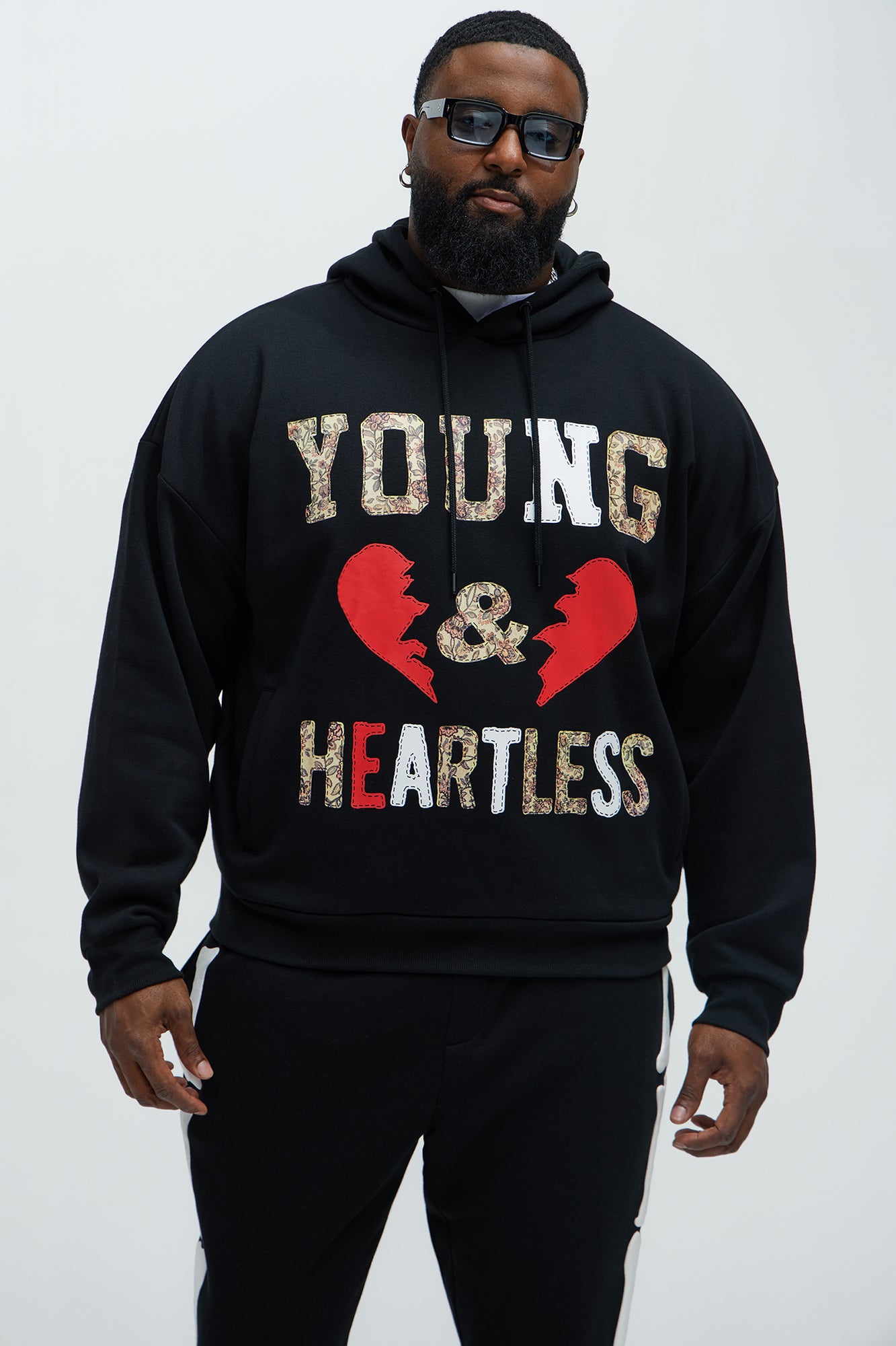 Young & Heartless Hoodie - Black - Image 5