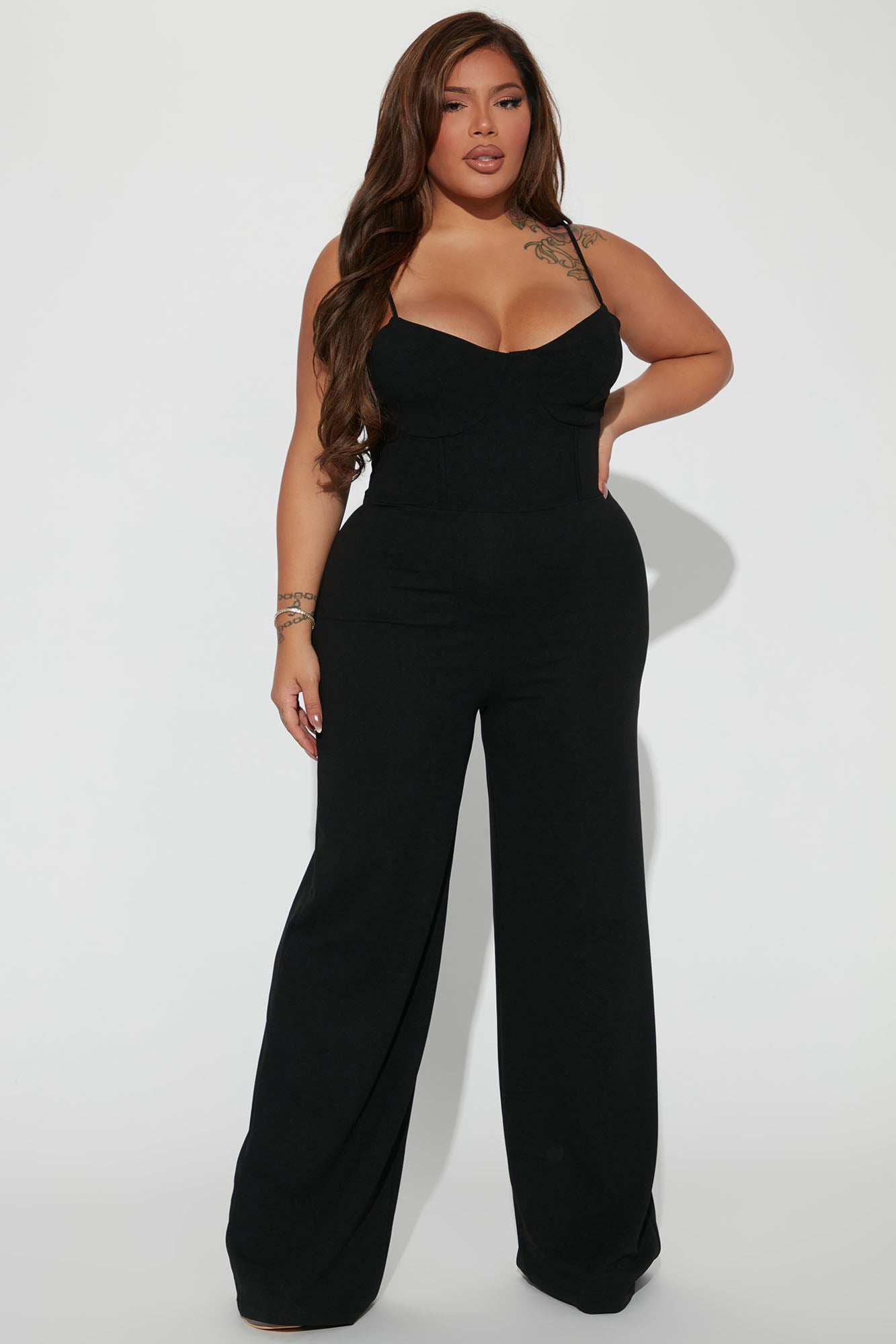 Taking Notes Jumpsuit - Black - Image 5