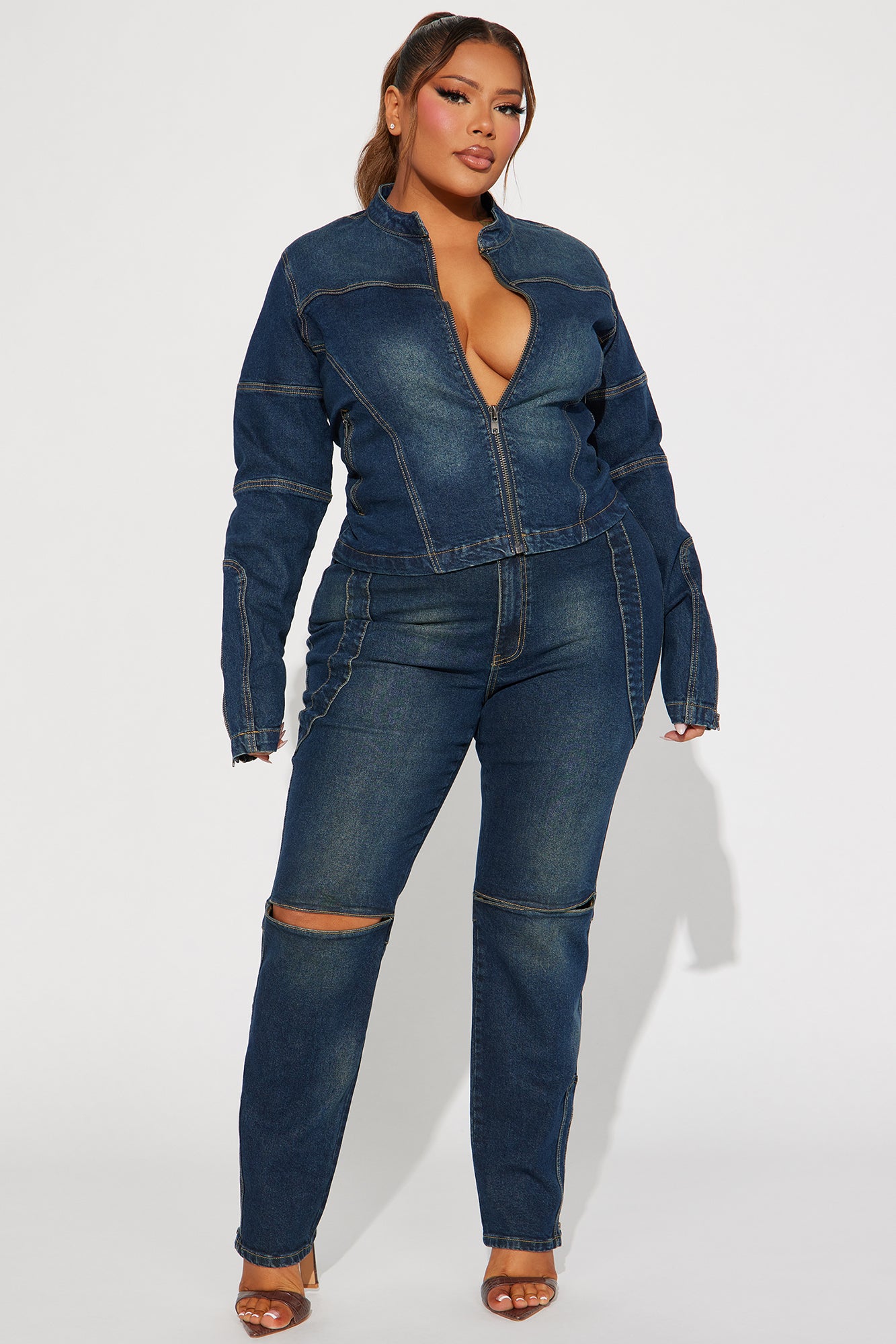 In The Running Slim Straight Leg Jeans - Dark Wash - Image 7