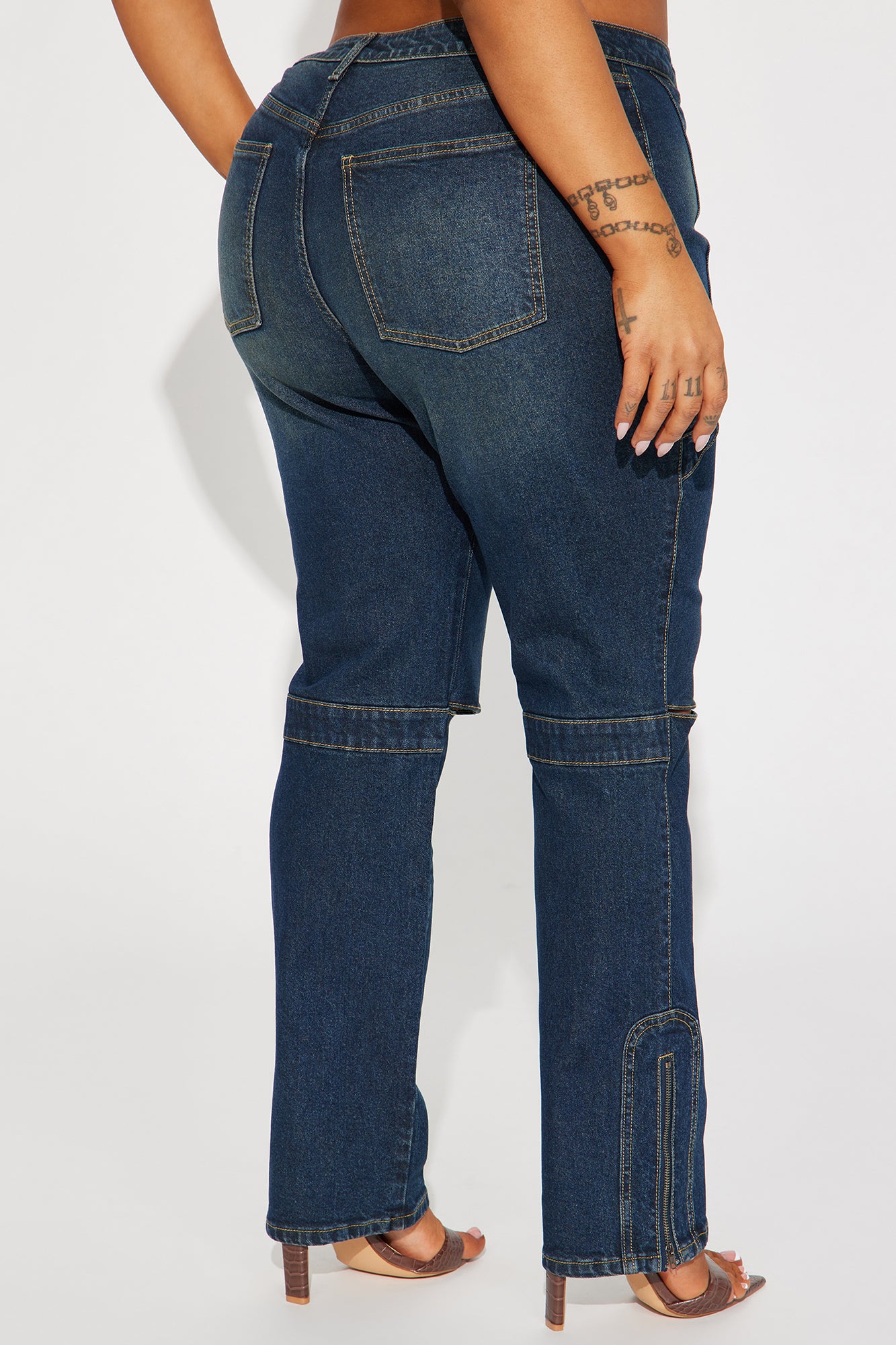 In The Running Slim Straight Leg Jeans - Dark Wash - Image 8