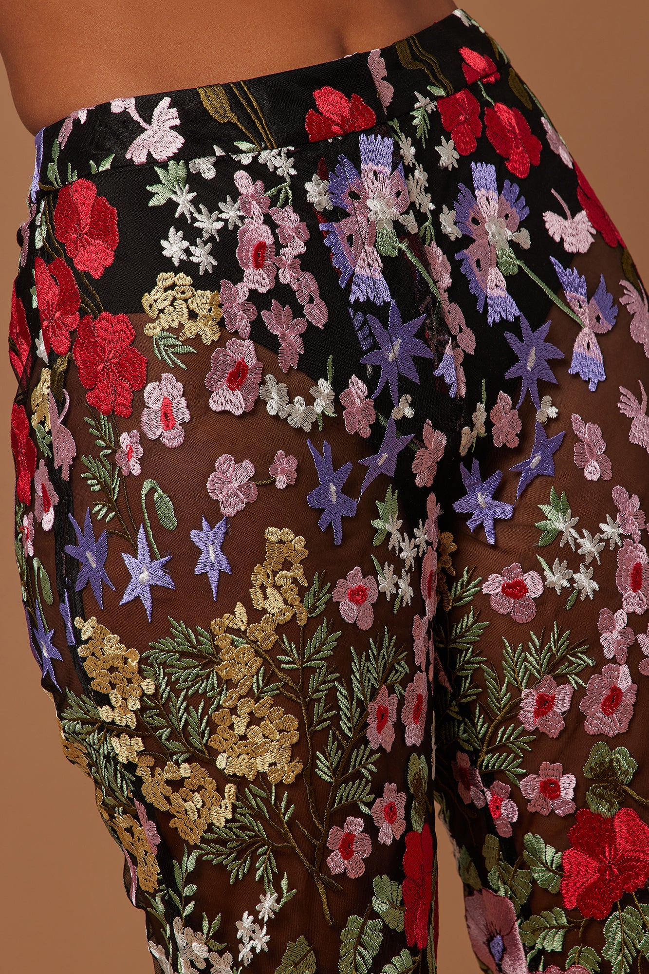Erin Embroidered Pant - Black/combo - Image 3