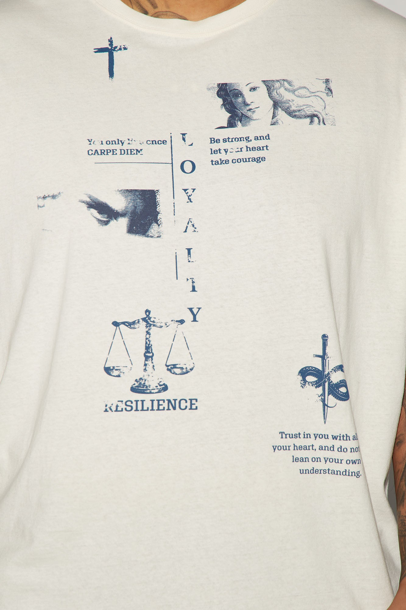 Loyalty Oversized Short Sleeve Tee - White - Image 6