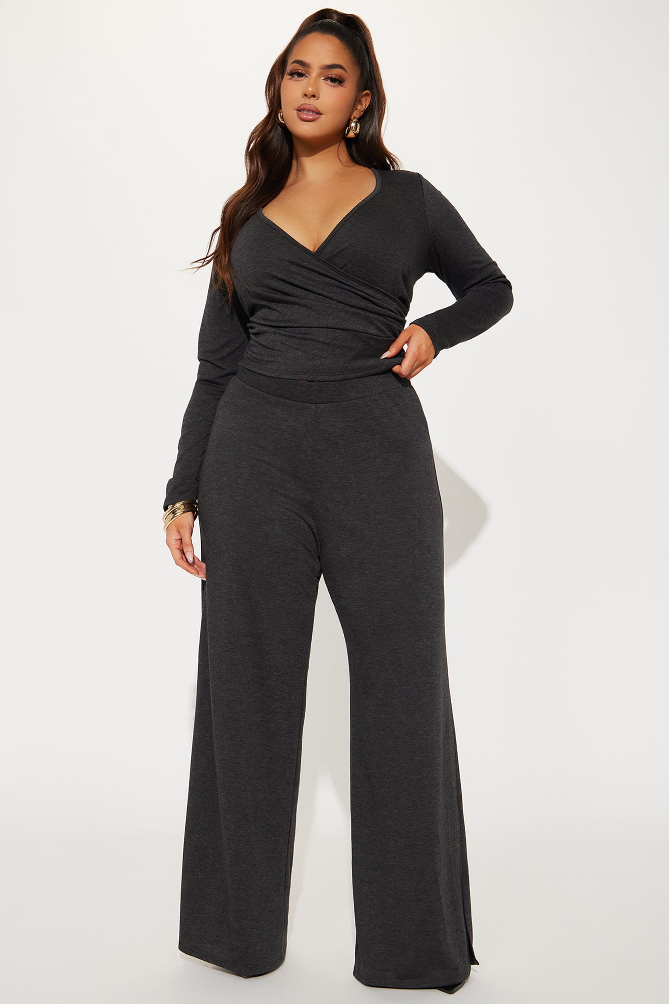 Walk In The Park pant Set - Charcoal - Image 5