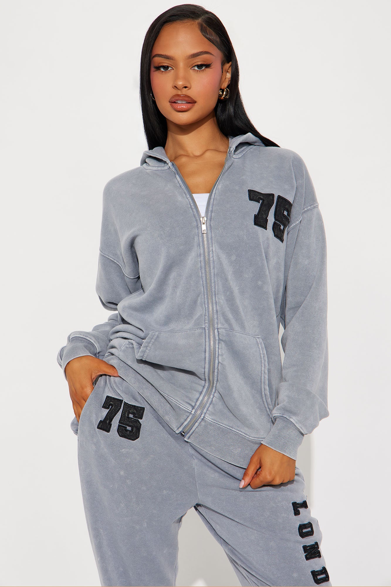 VIP Player Washed Fleece Pant Set - Heather/Combo - Image 3