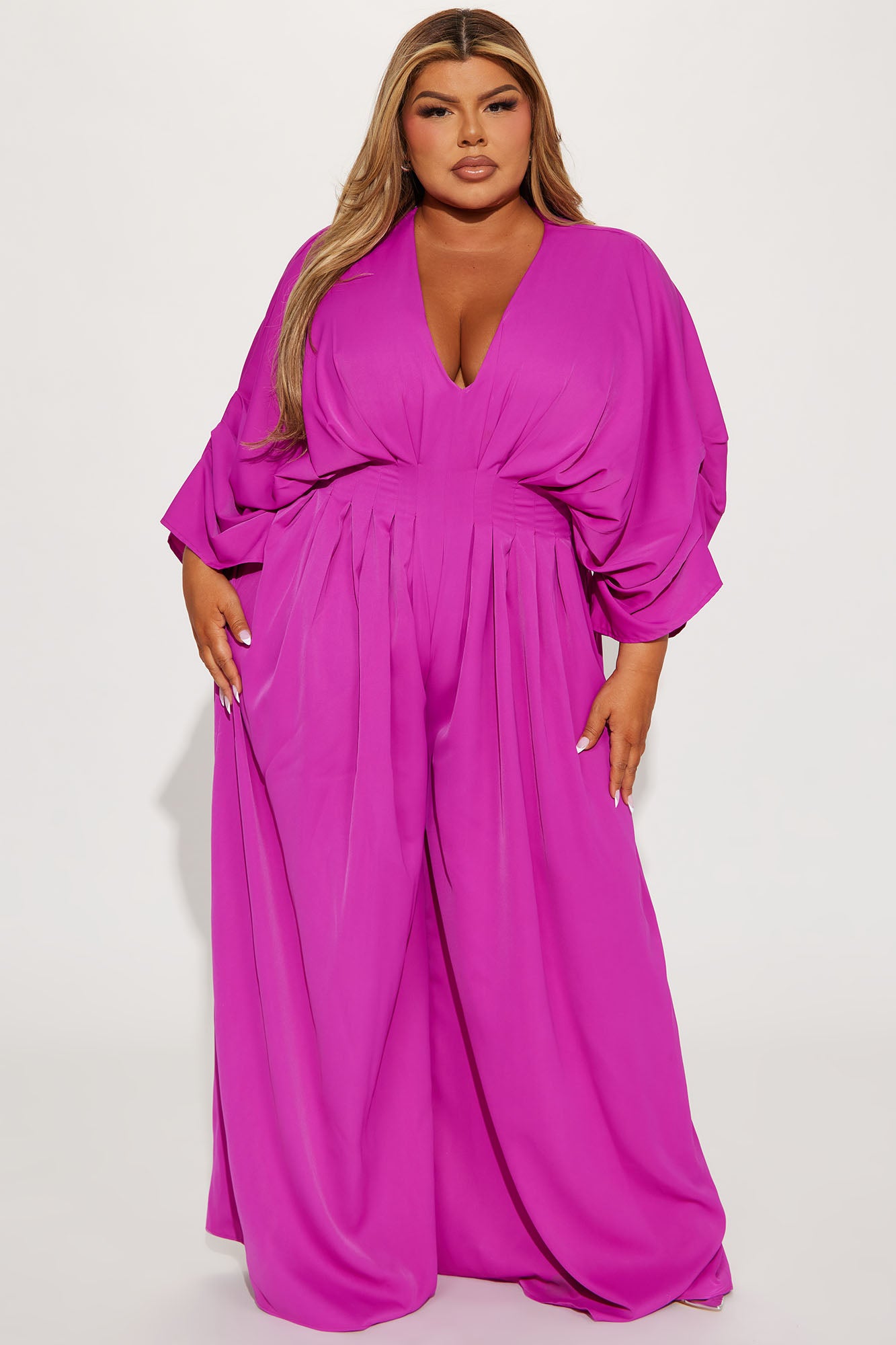 Shout It Out Jumpsuit - Fuchsia - Image 5
