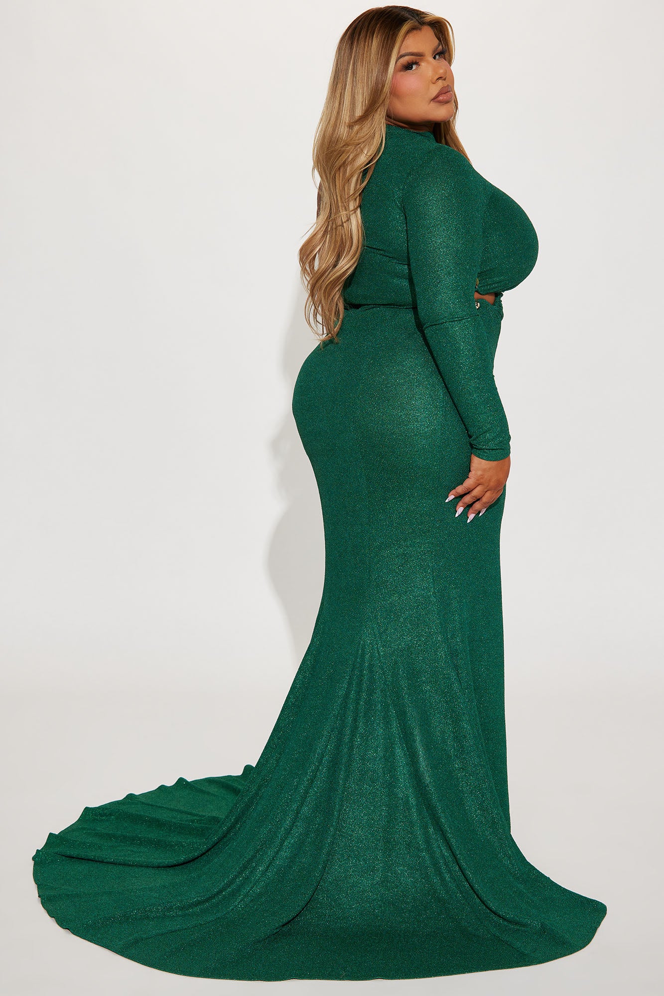 Estelle Gown - Emerald - Image 8