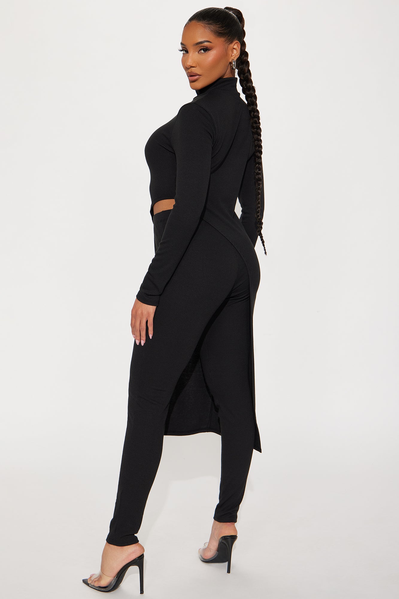 Watch Out For Her Legging Set - Black - Image 4