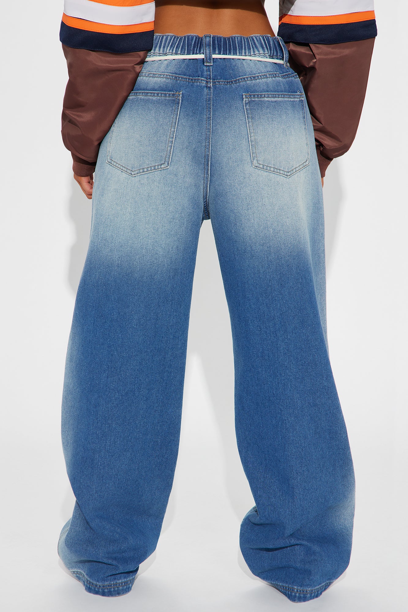 Maeve Tie Waist Wide Leg Jeans - Medium Wash - Image 3