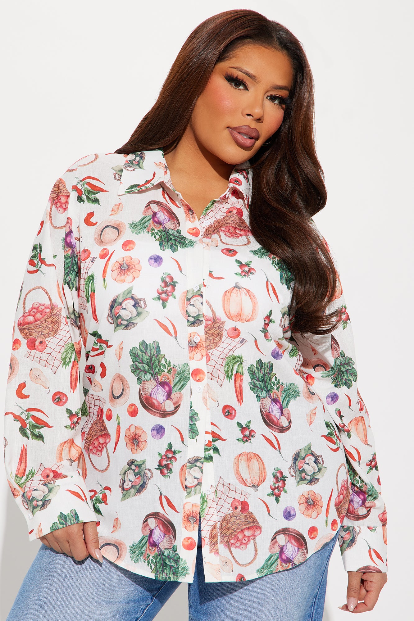 Bon Appetite Linen Shirt - White/combo - Image 6