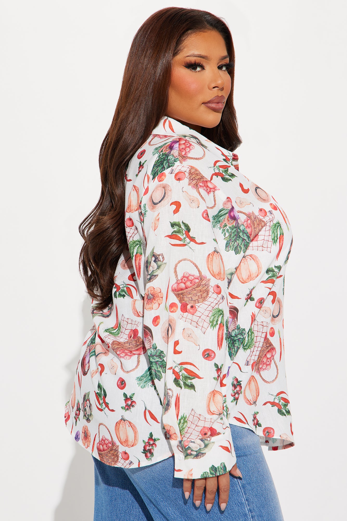Bon Appetite Linen Shirt - White/combo - Image 7