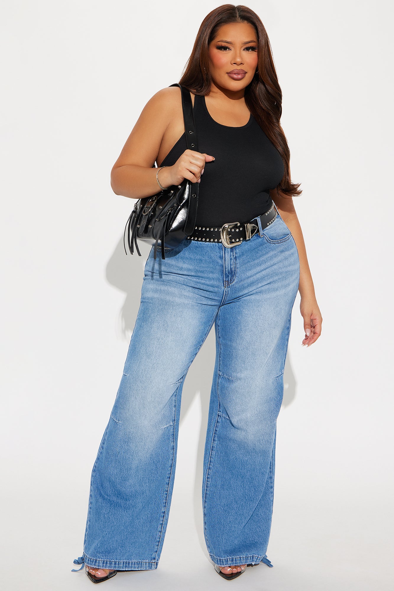 Diana High Neck Top - Black - Image 5
