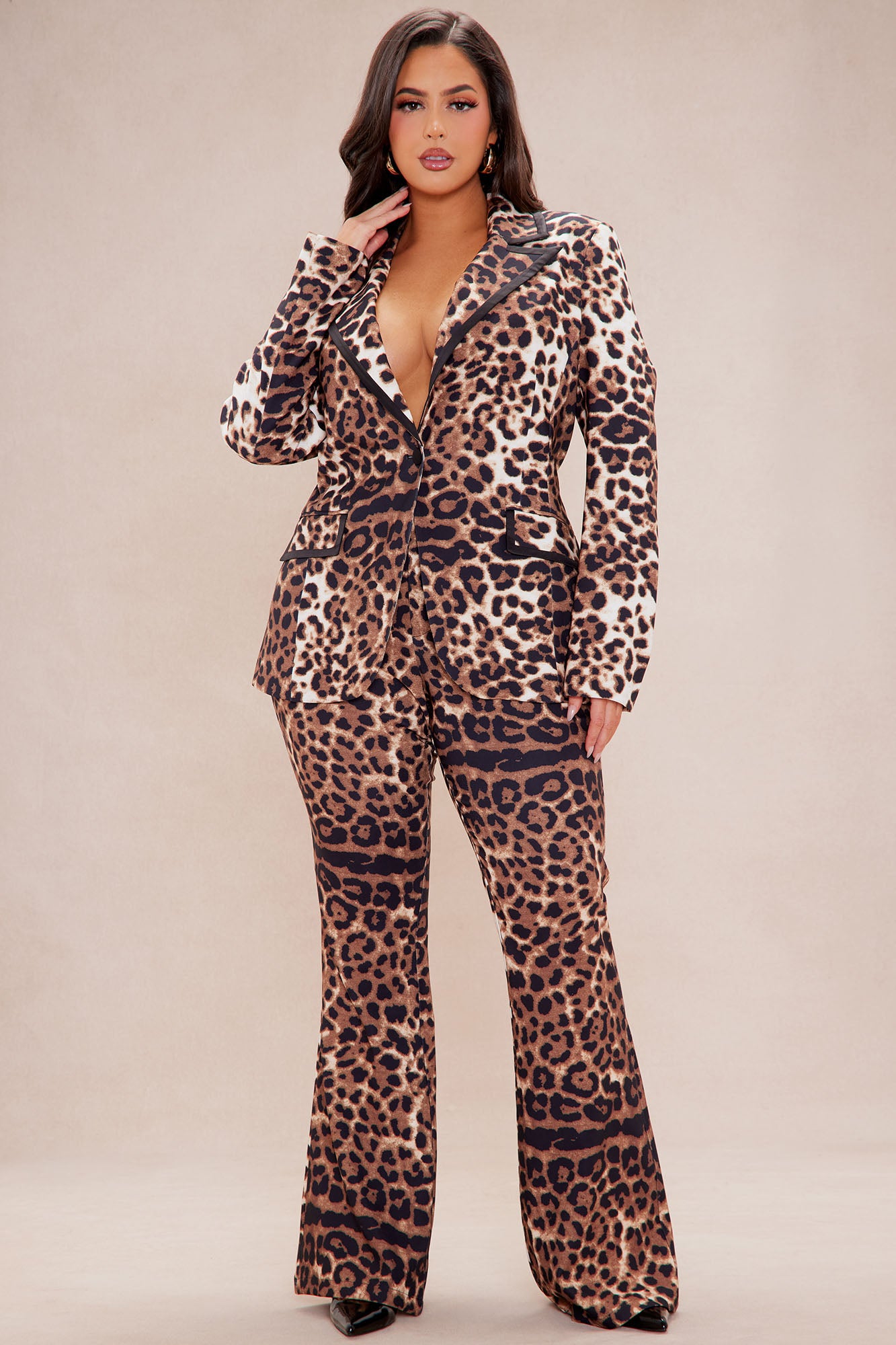 Lani Leopard Blazer Suit Set - Leopard - Image 5