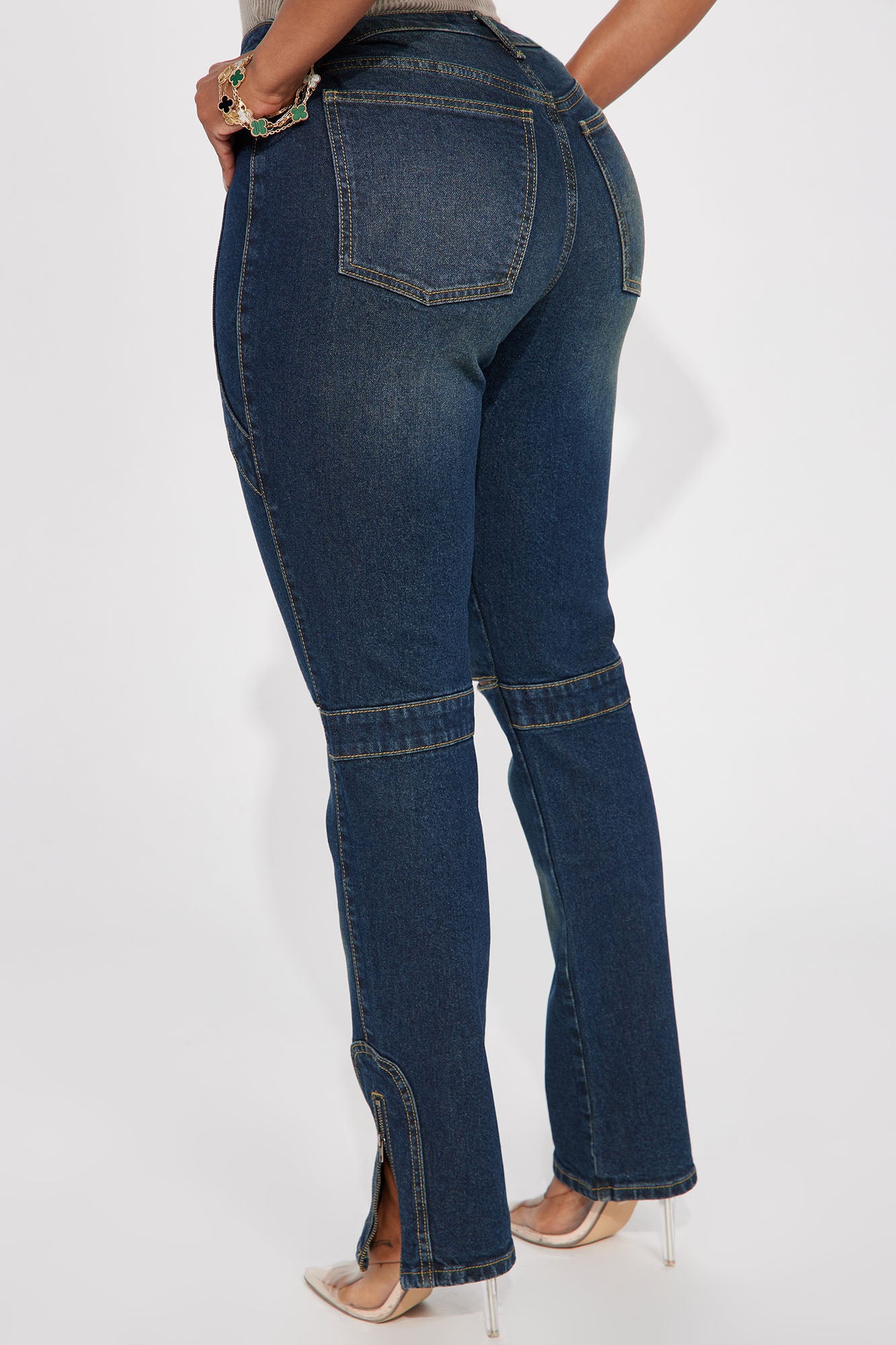 In The Running Slim Straight Leg Jeans - Dark Wash - Image 5