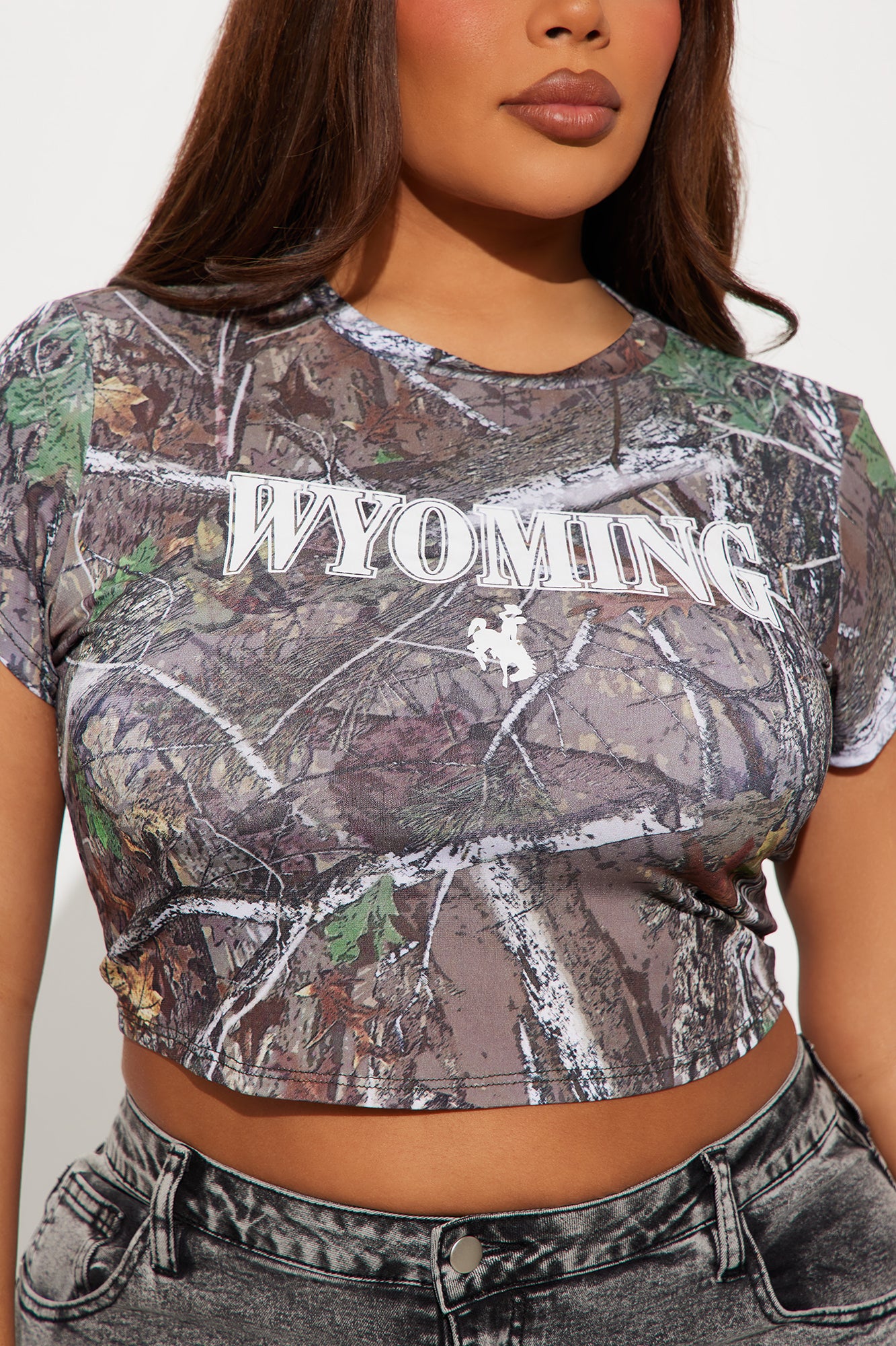 Wyoming Camo Baby Tee - Camouflage - Image 6