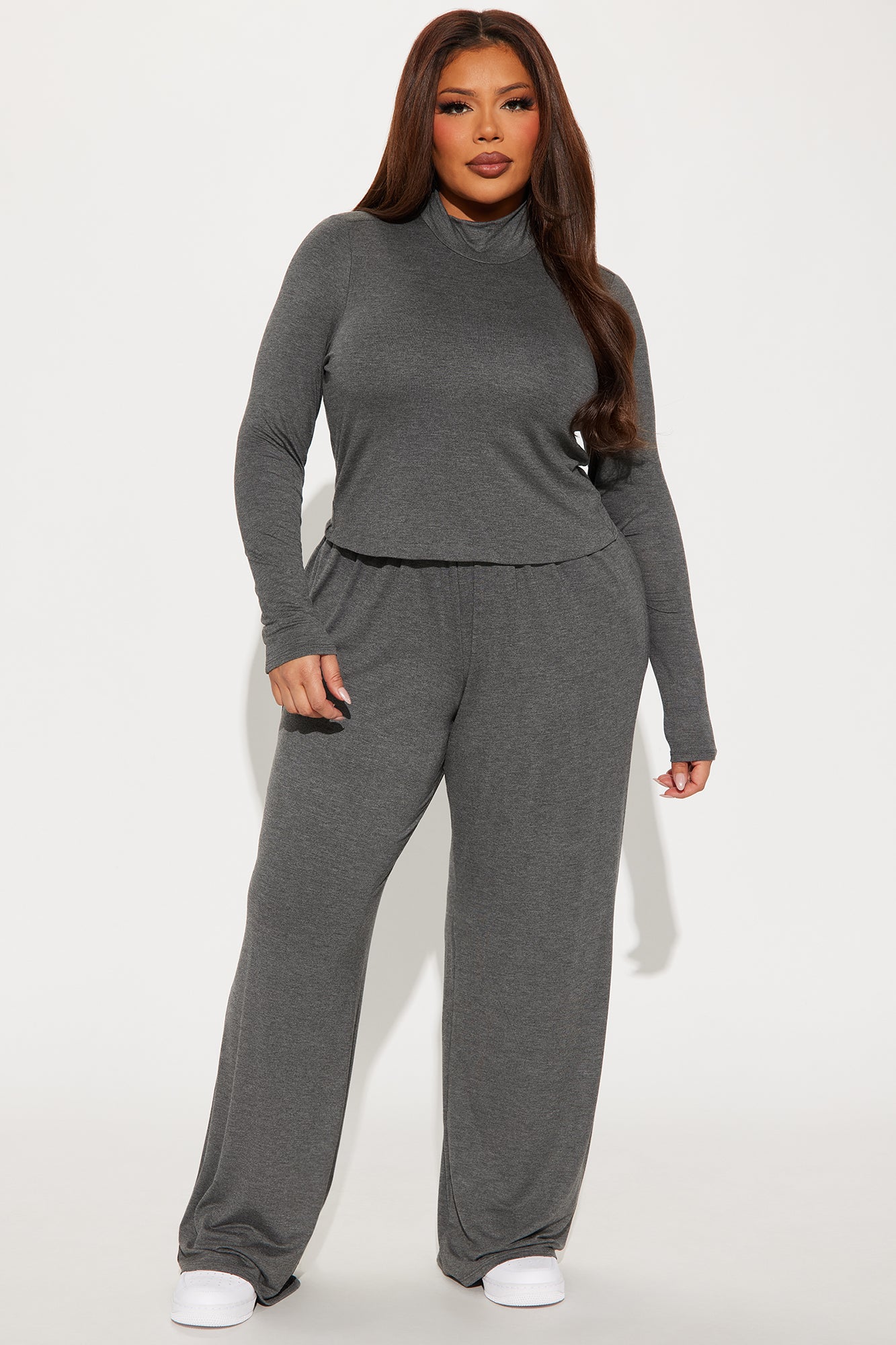 Chill State Of Mind Pant Set - Charcoal - Image 4