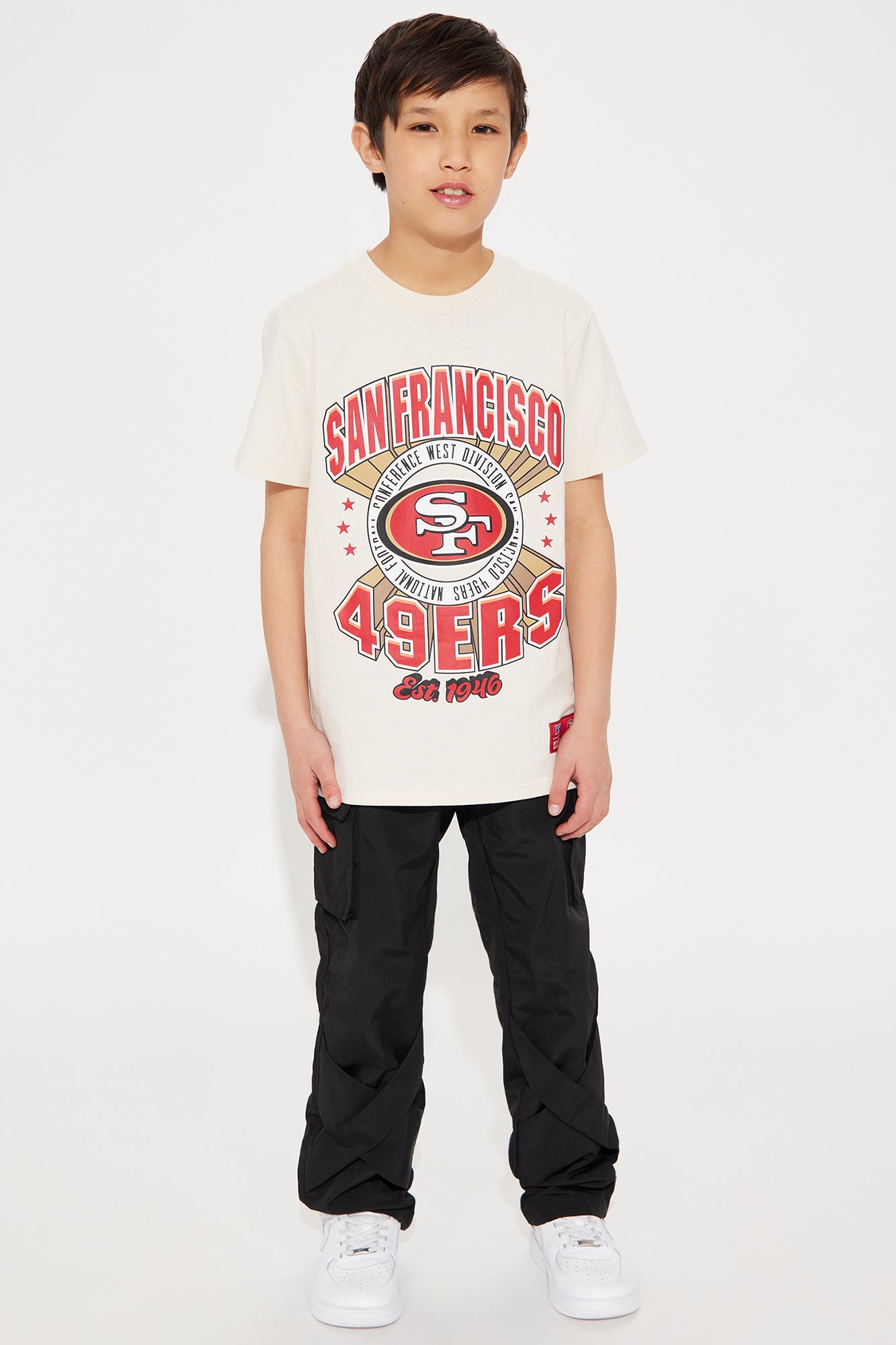 Mini 49ers Upfront Short Sleeve Tee - Cream - Image 4