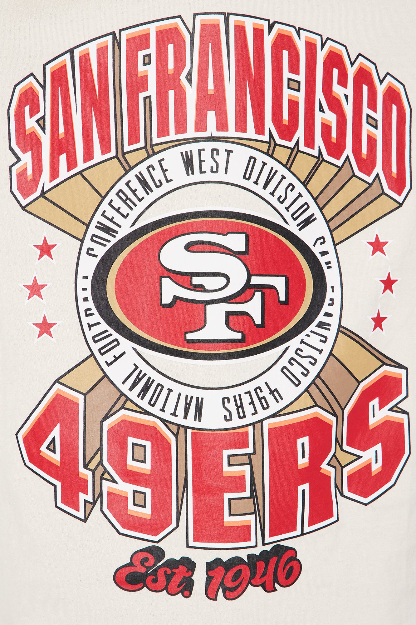 Mini 49ers Upfront Short Sleeve Tee - Cream - Image 3